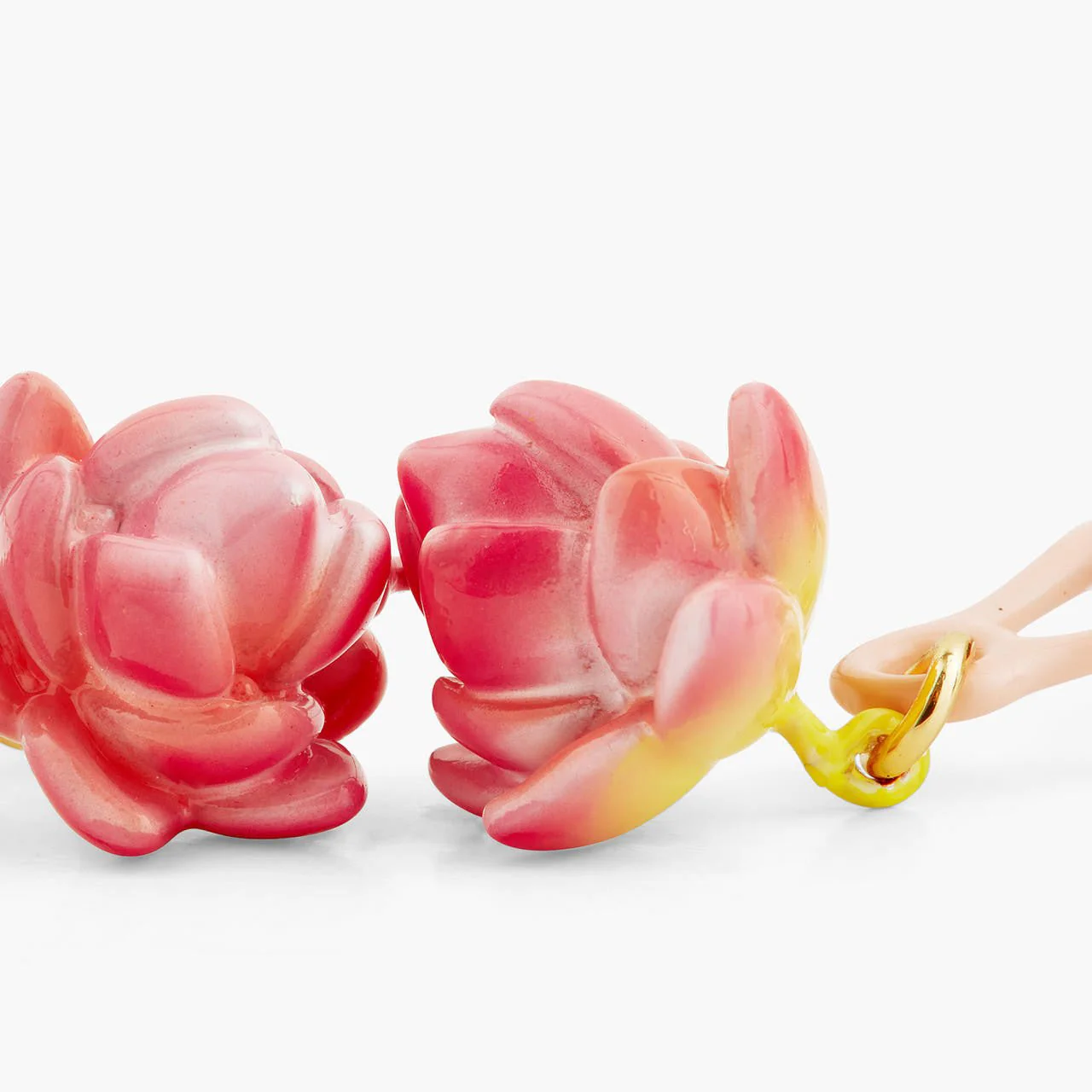 Lotus Flower Ballerina Earrings | AQDD1151 - Image 3