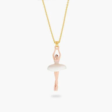 Pale Pink And White Ballerina Pendant Necklace | AQDD3591 - Image 4