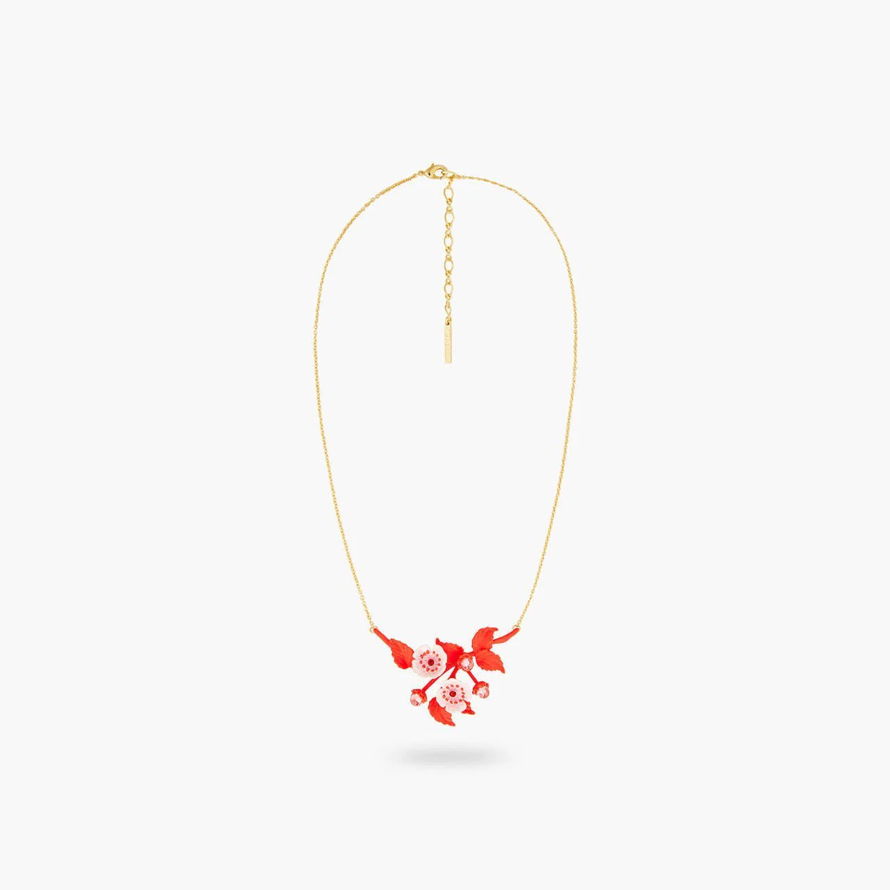 Anemone and crystal thin necklace | AQHC3011 - Image 3