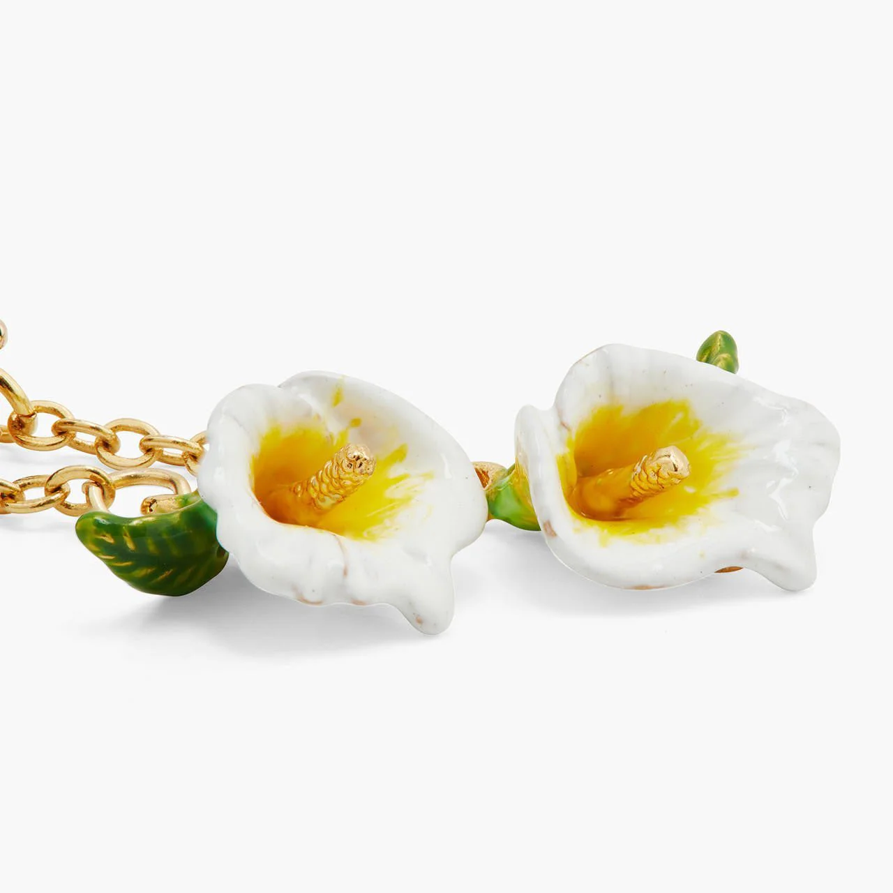 Calla And Blue Stone Dangling Earrings | AQJF1051 - Image 7