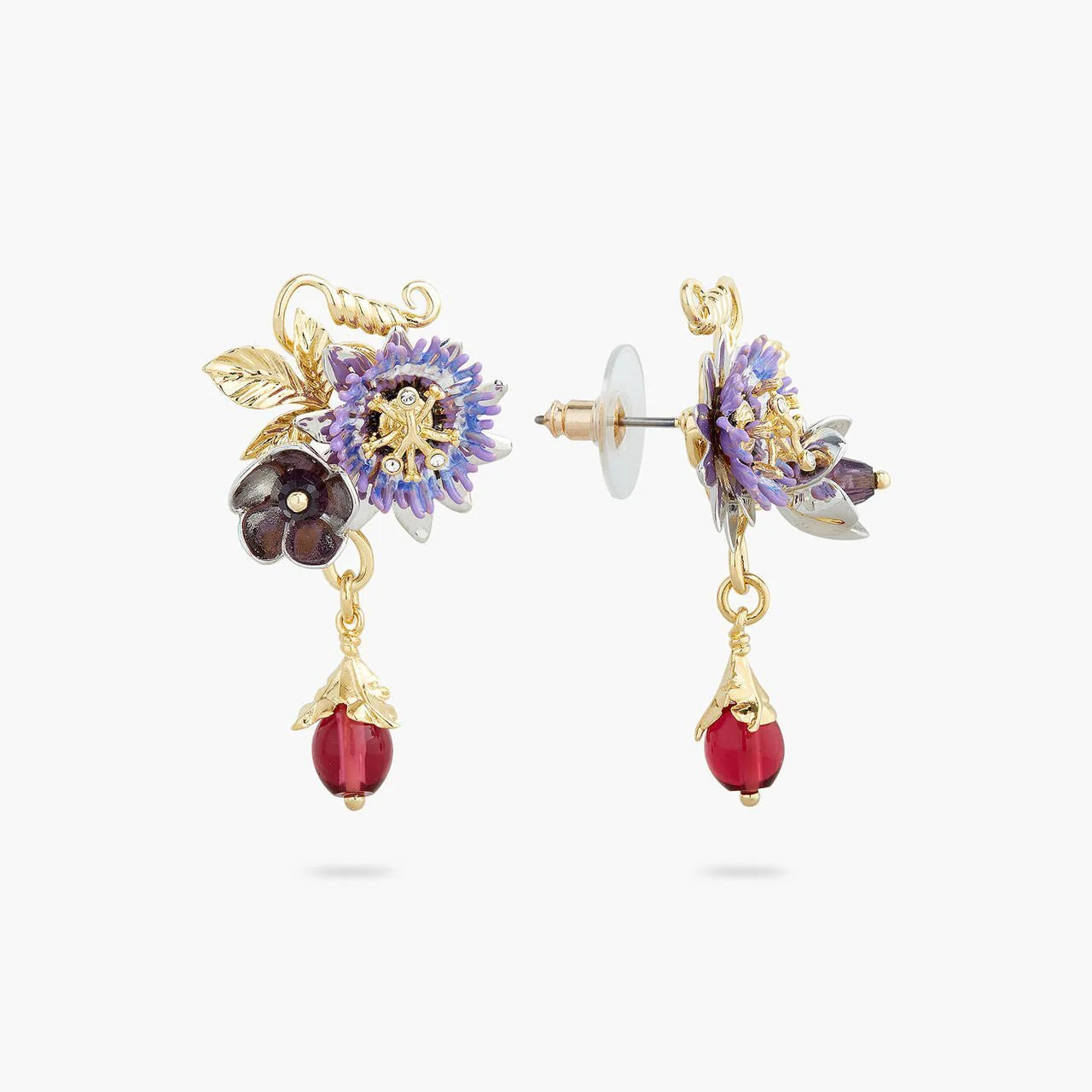 Passionflower Dangling Earrings | AQPG1051 - Image 2