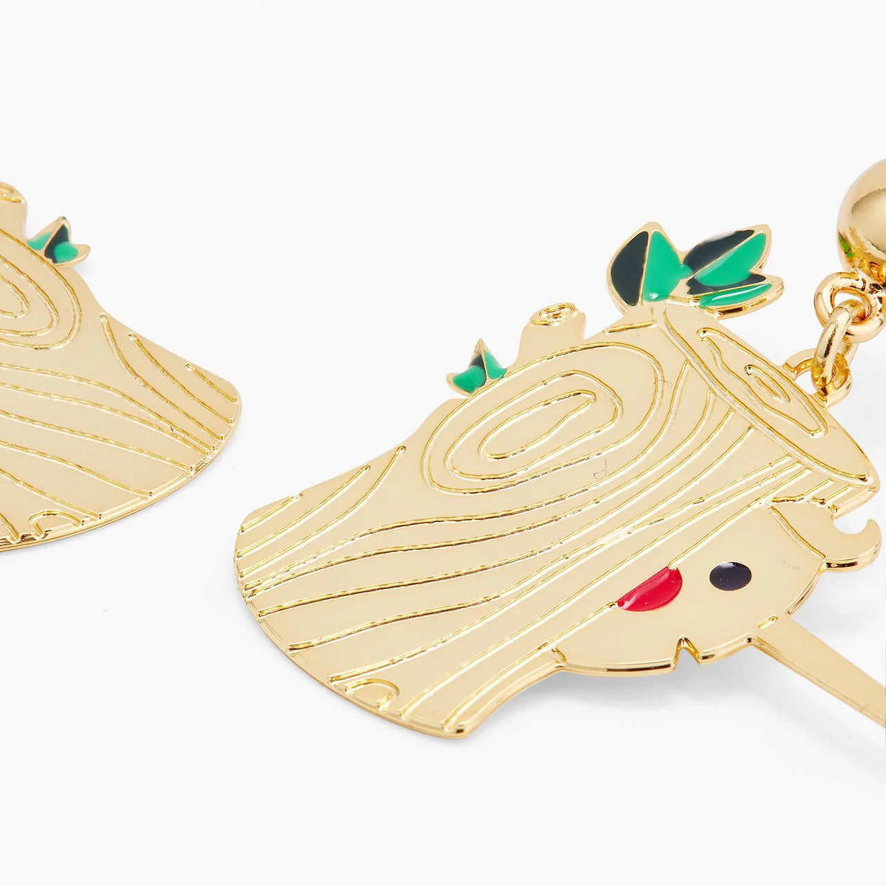 Log and Pinocchio earrings | AQUI1061 - Image 4