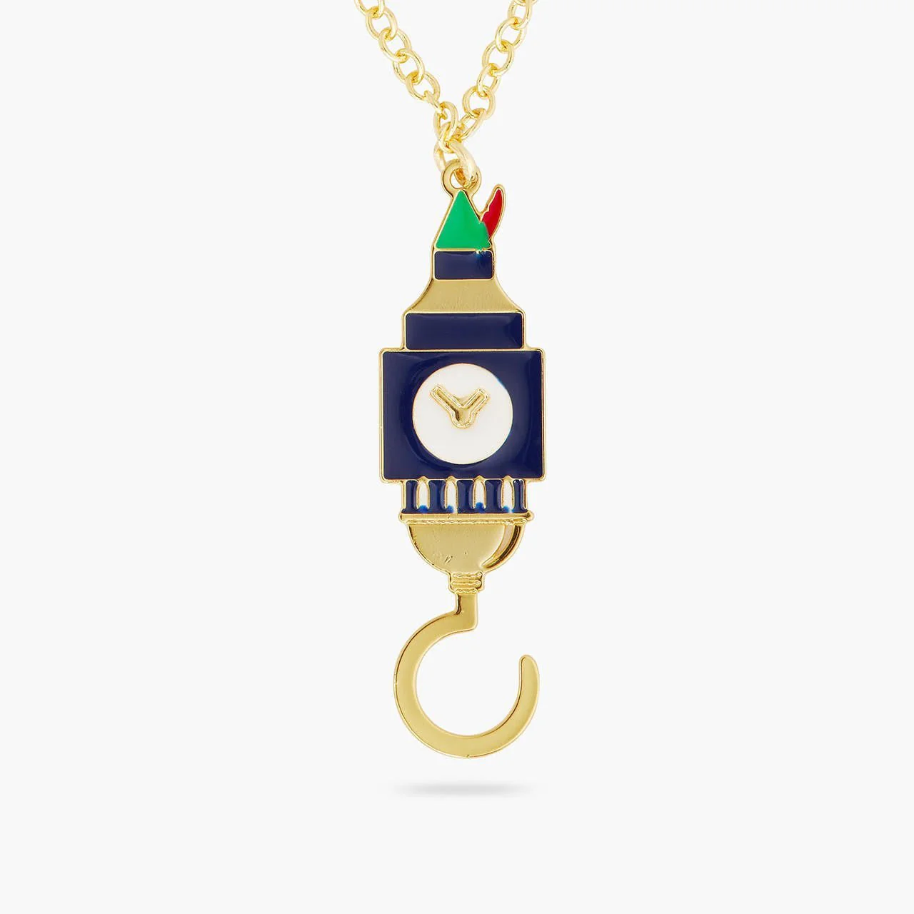 Big ben and Hook pendant necklace | AQUI3071 - Image 4