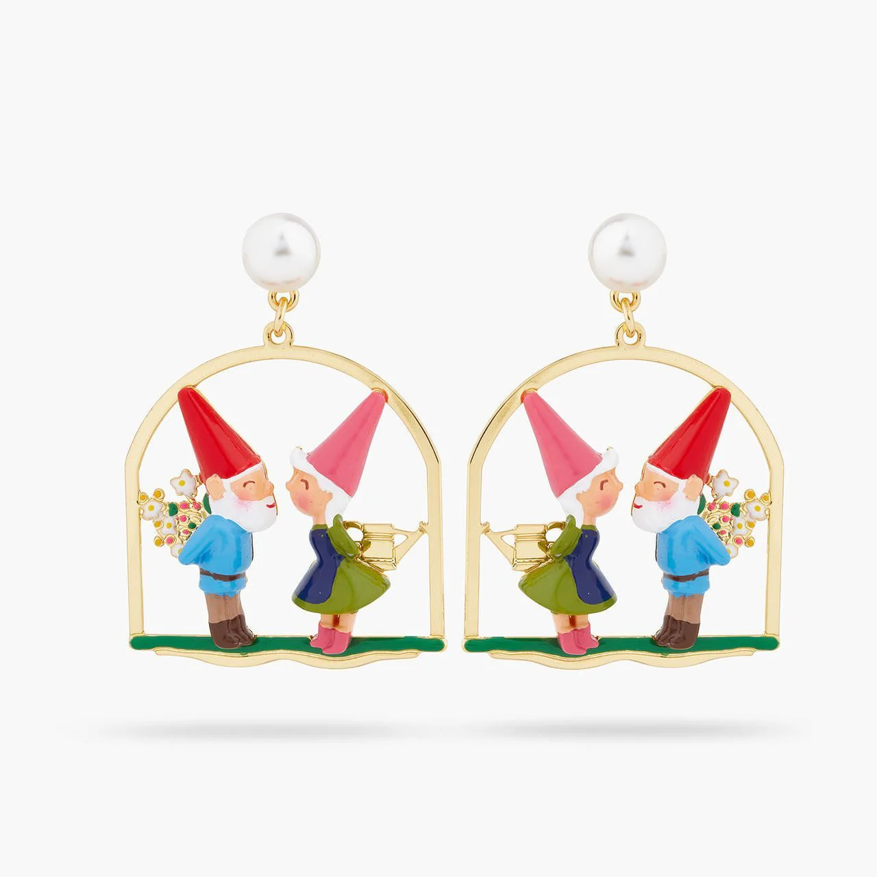 Garden Gnome Couple Earrings | ARCP1071