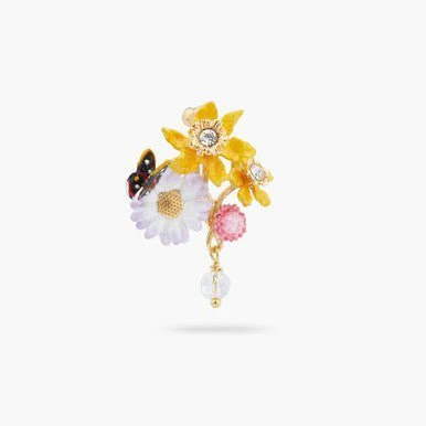 Flower And Butterfly Brooch | ARLA5011 - Image 3