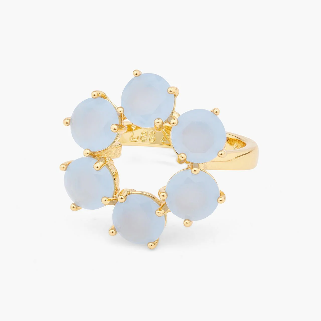 Sky Blue Diamantine 6 Stone Fine Ring | ARLD6191 - Image 2