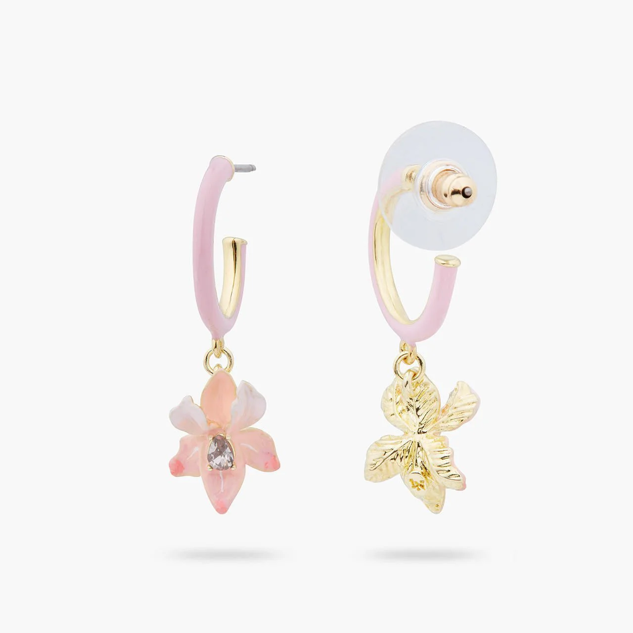 Powder Pink Iris Earrings | ARMF1101 - Image 2