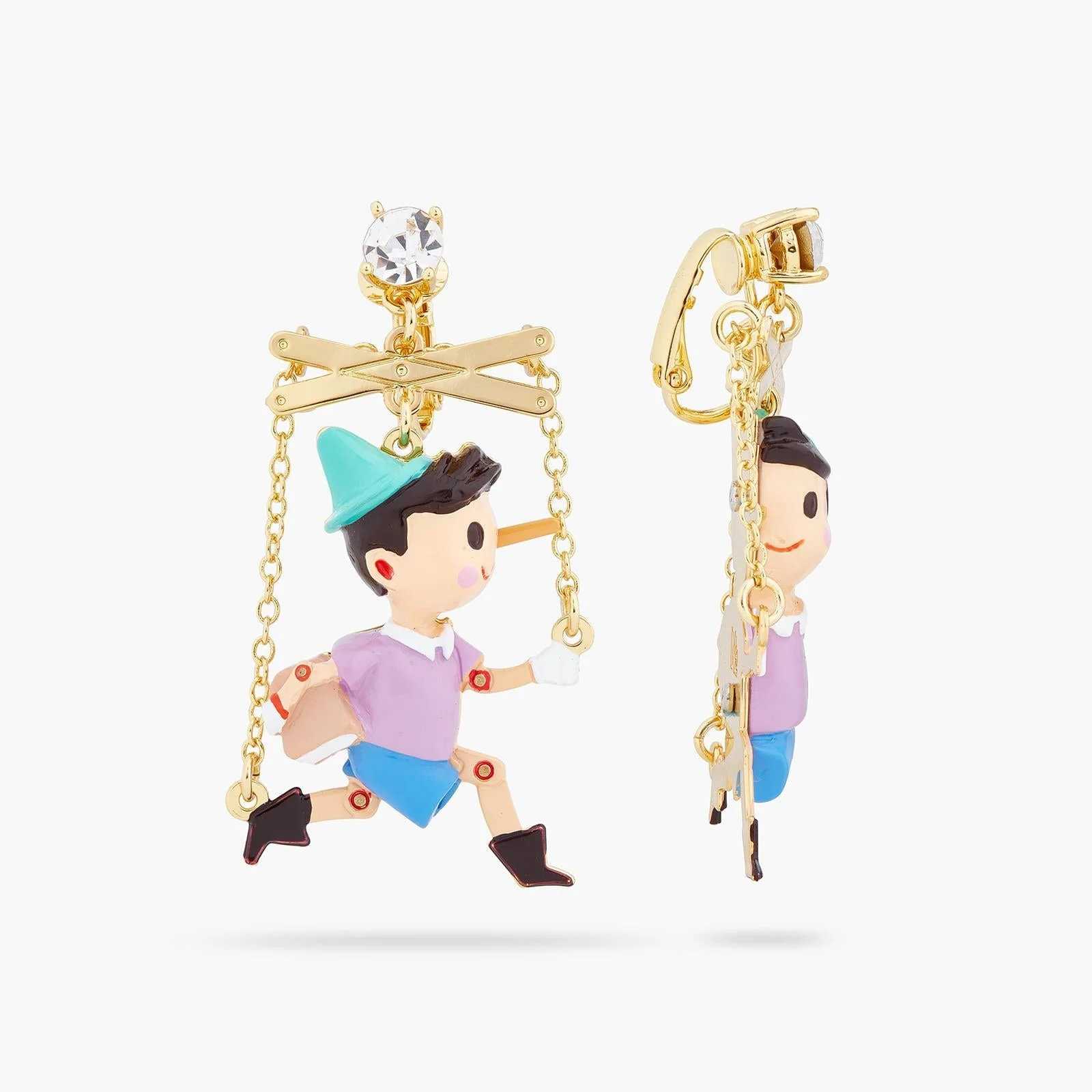Pinocchio Puppet Earrings | ARPI1041 - Image 6