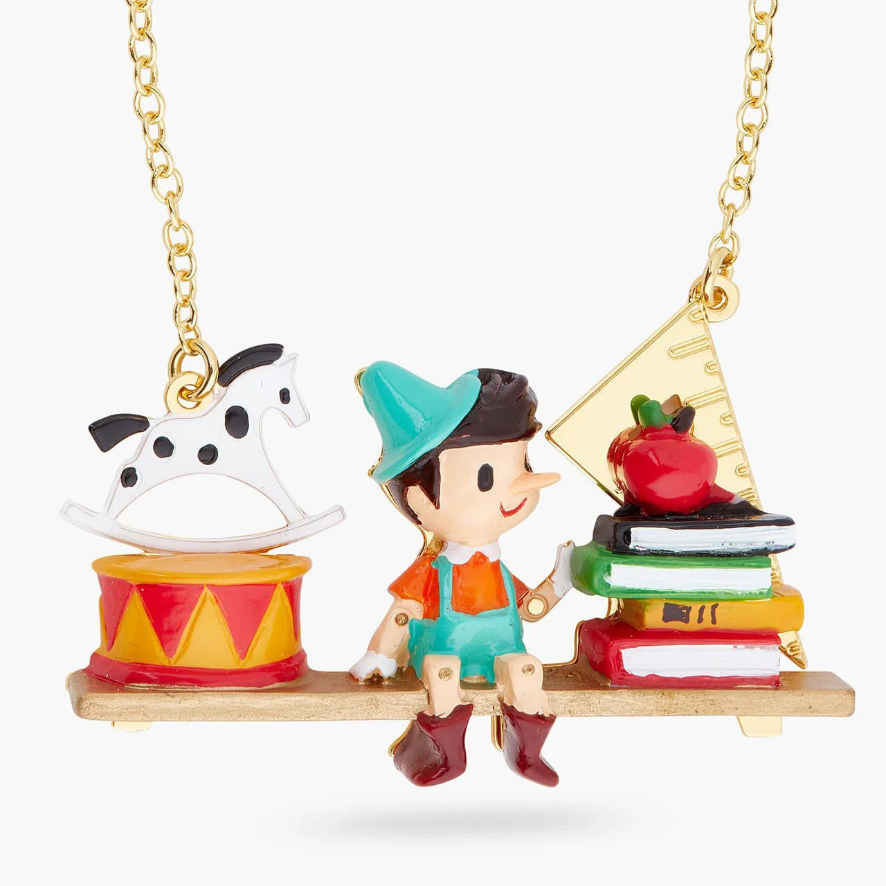 Pinocchio And Toys Statement Necklace | ARPI3031 - Image 3
