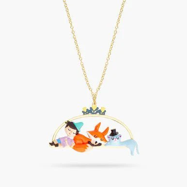 Sleeping Pinocchio And Friend Necklace | ARPI3101 - Image 4