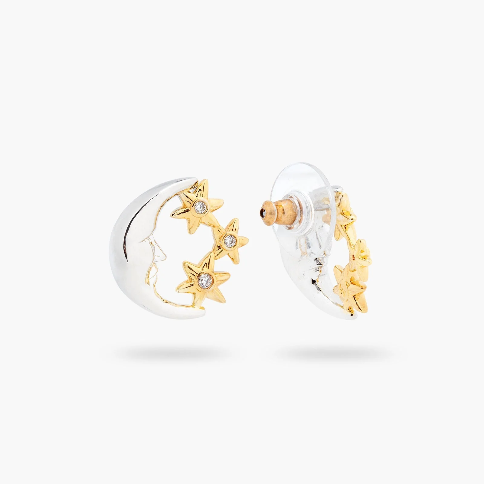Moon And Star Earrings | ASAM1011 - Image 2