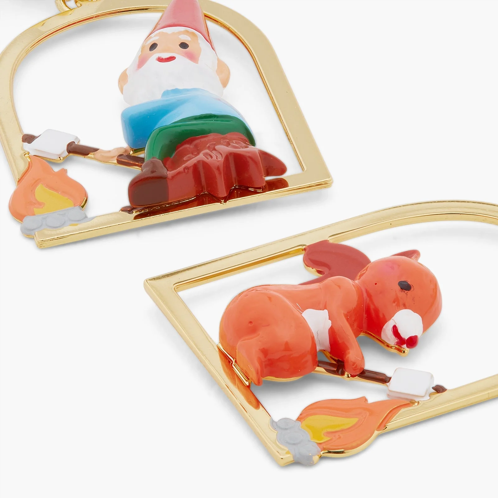 Squirrel, Gnome And Marshmallow Earrings | ASCP1041 - Image 4
