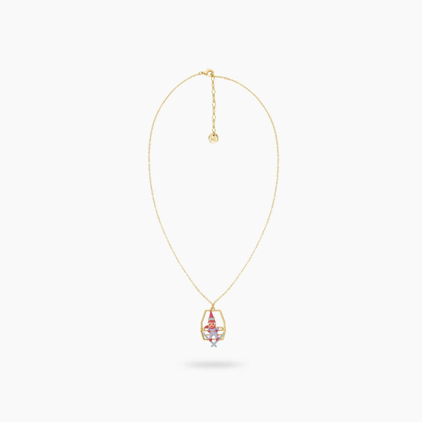 Garden Gnome And Chairlift Pendant Necklace | ASCP3111 - Image 3