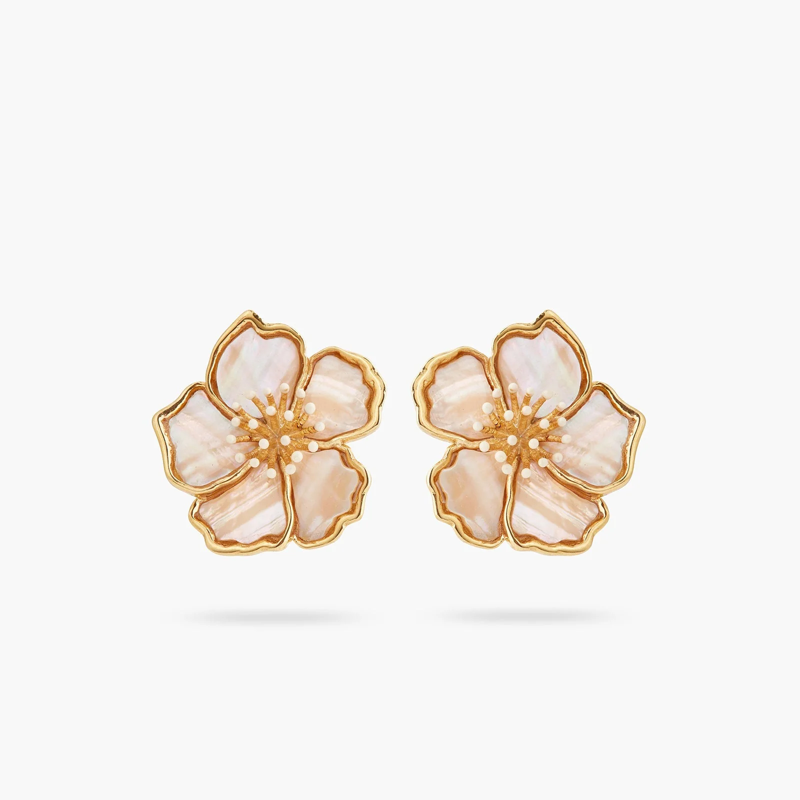Wild Rose Mother Of Pearl Earrings | ASEN1121