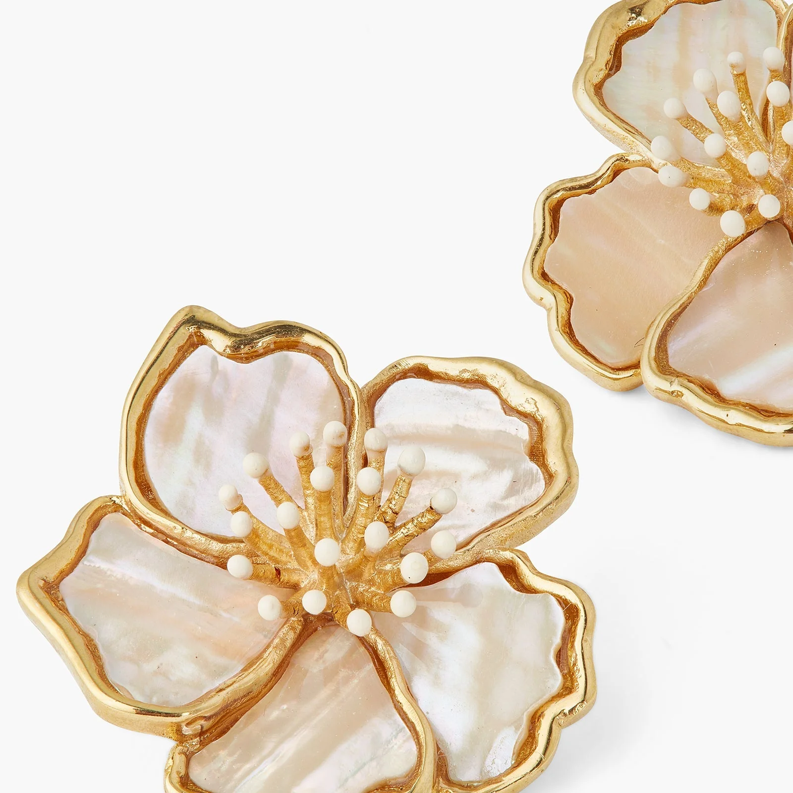 Wild Rose Mother Of Pearl Earrings | ASEN1121 - Image 3