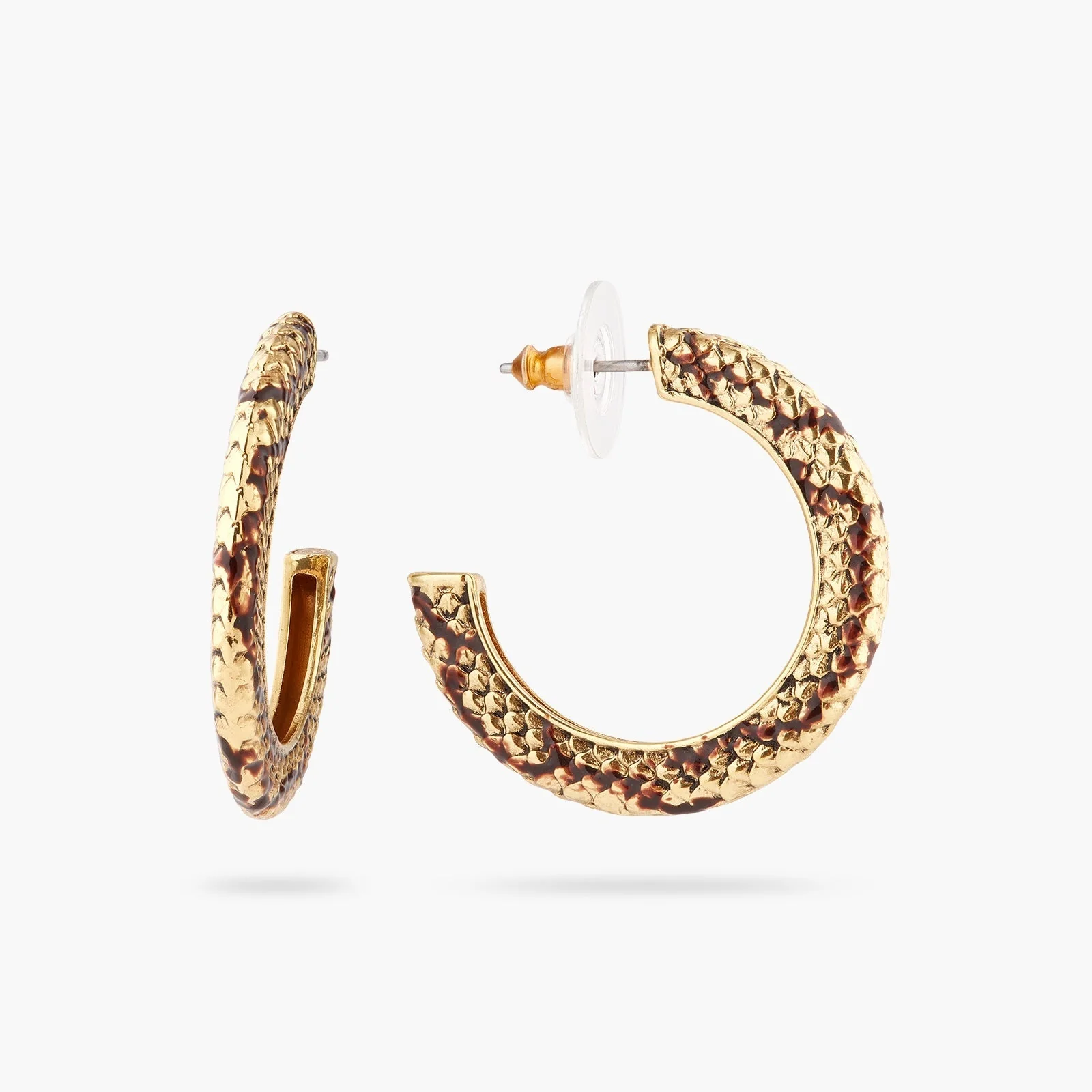Snakeskin Hoop Earrings | ASNI1061