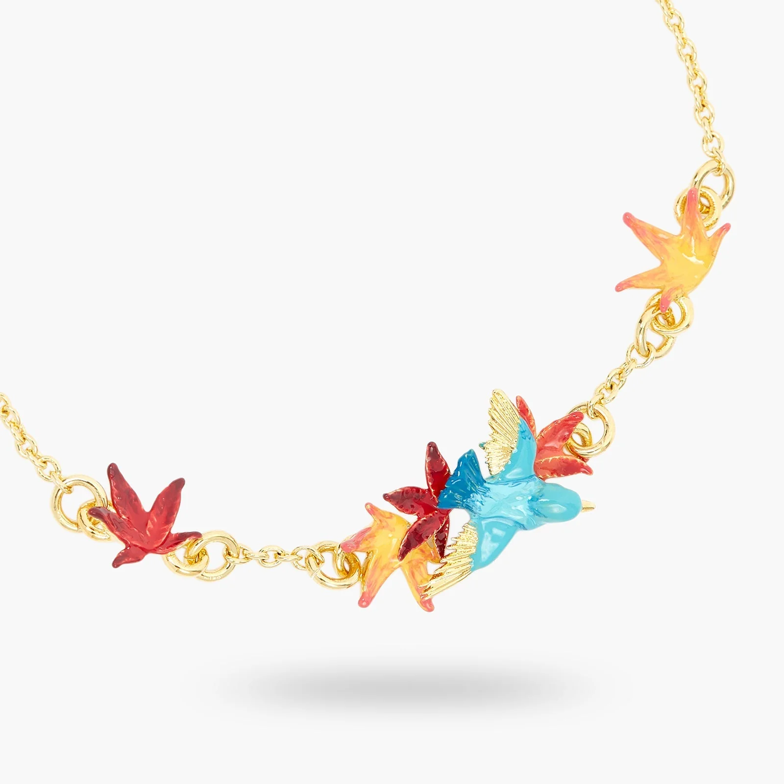 Kingfisher And Maple Leaf Fine Bracelet | ASPL2011 - Image 2