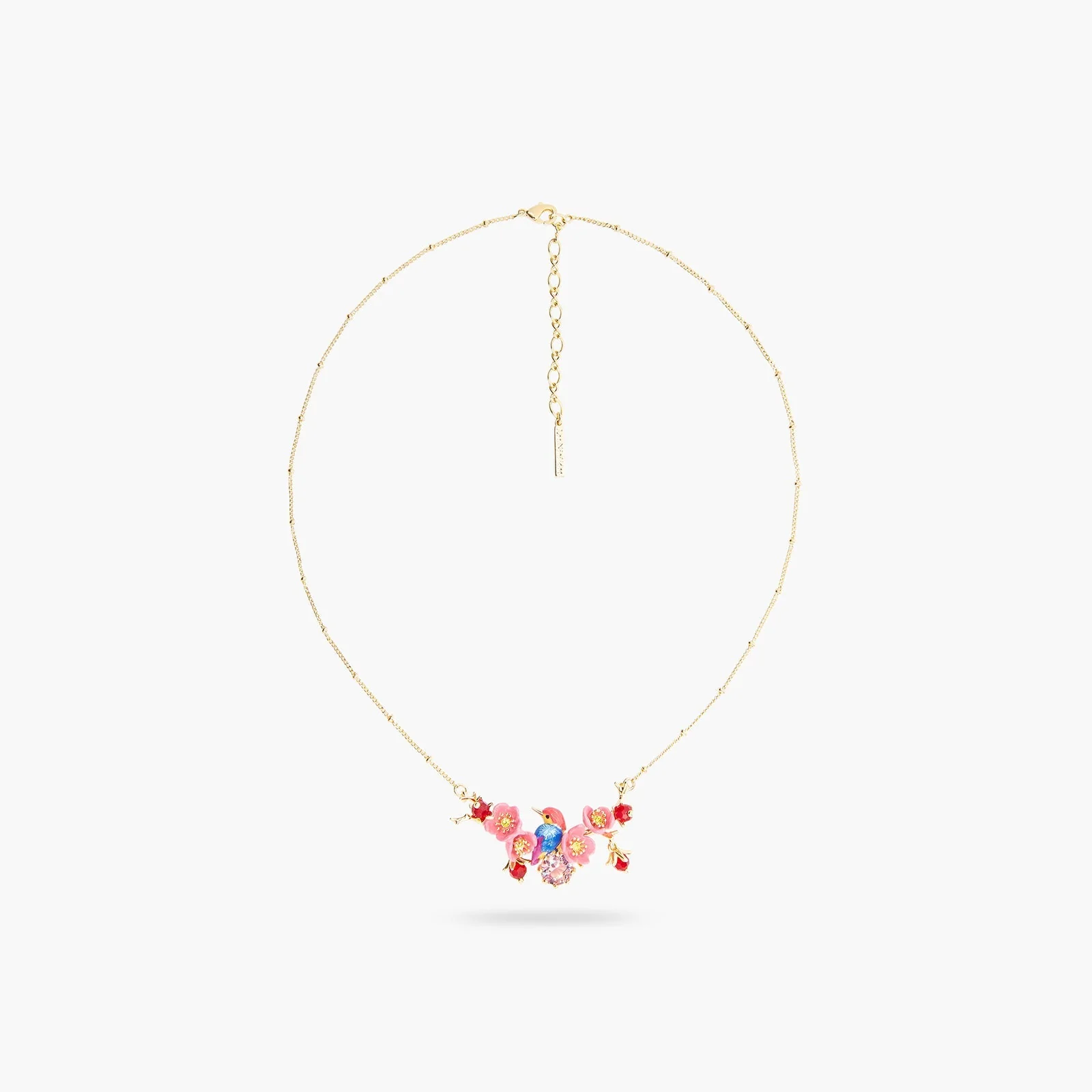 Kingfisher And Maple Blossom Statement Necklace | ASPL3011 - Image 2
