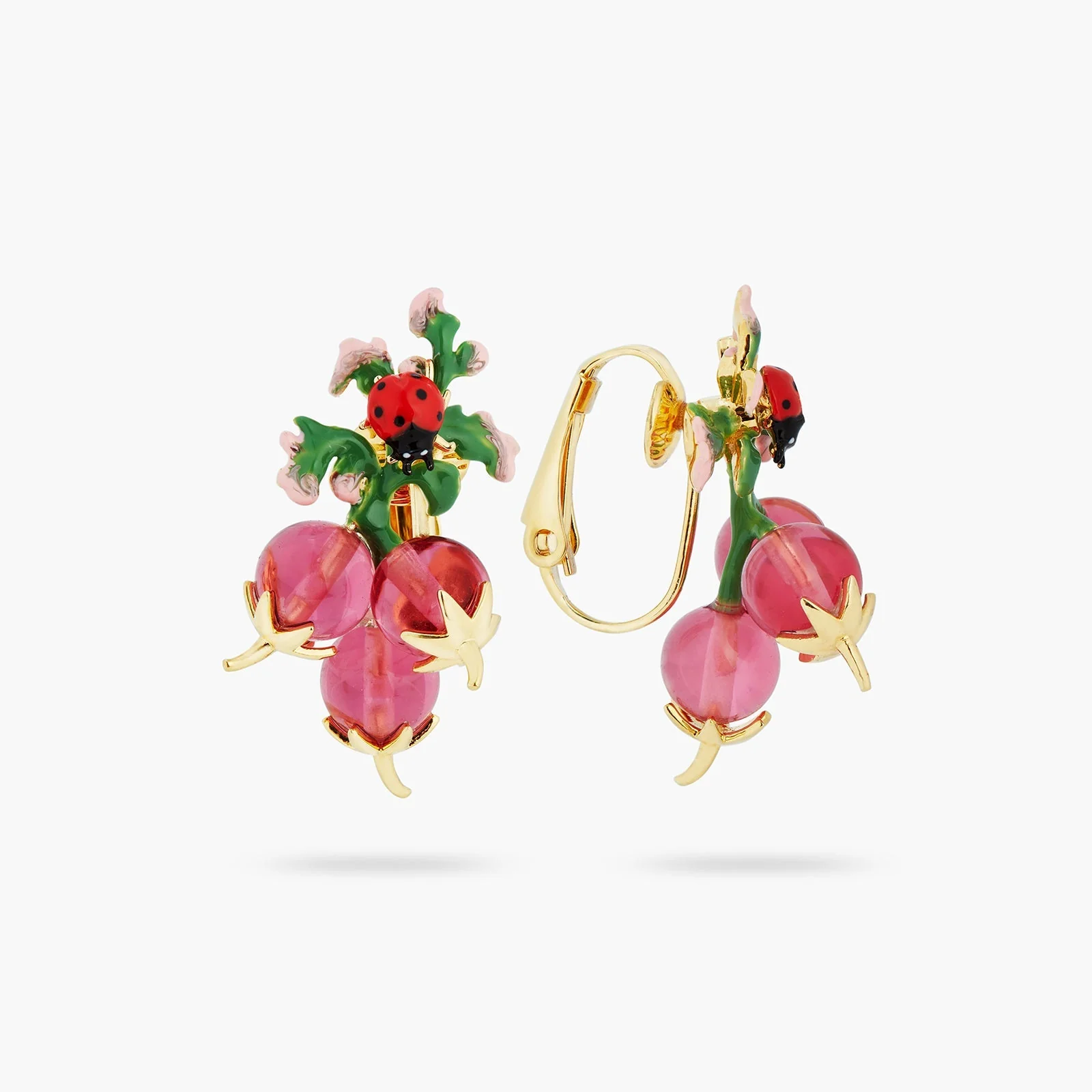 Radish And Ladybird Earrings | ASPO1071 - Image 3