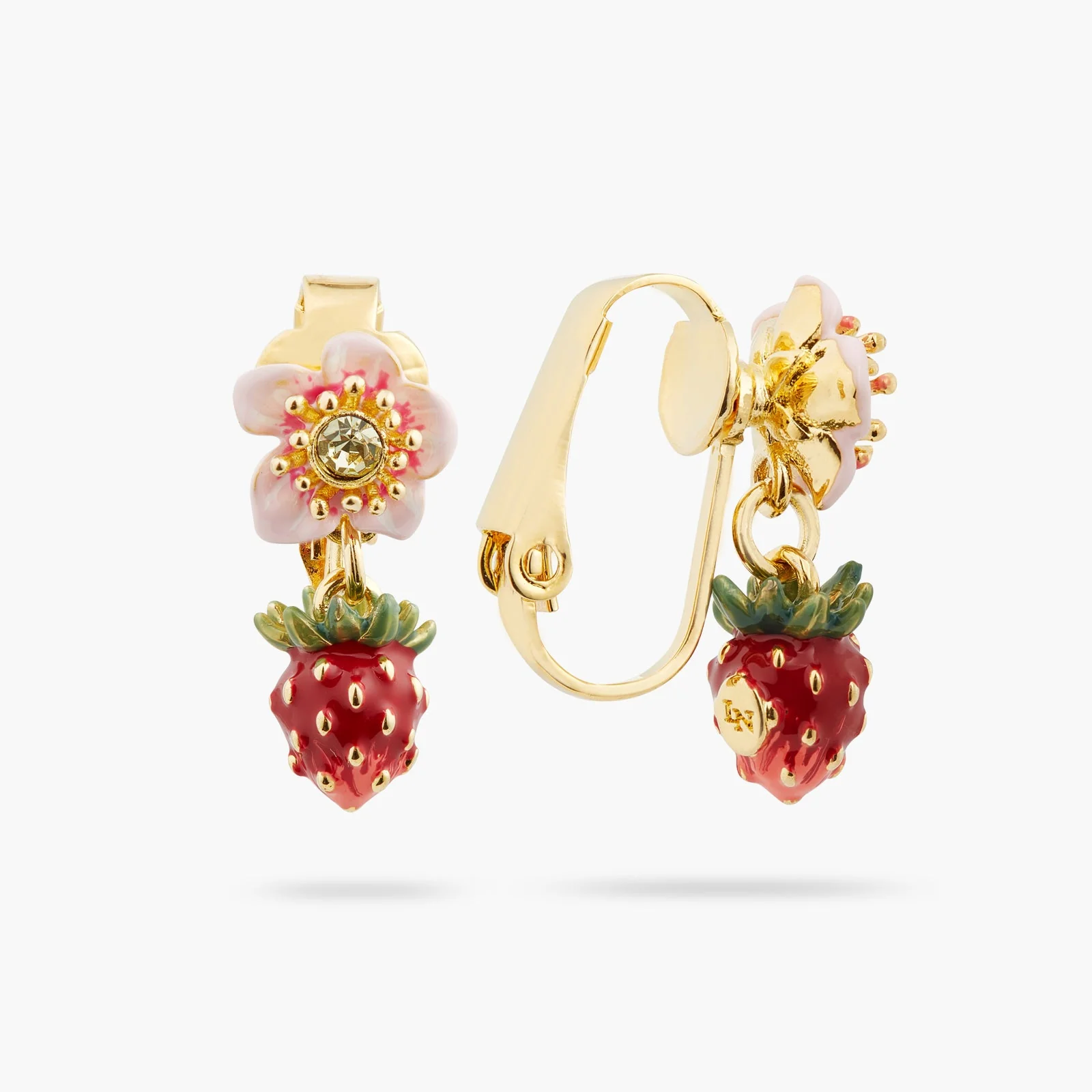 Wild Strawberry And Rose Earrings | ATBG1051 - Image 3