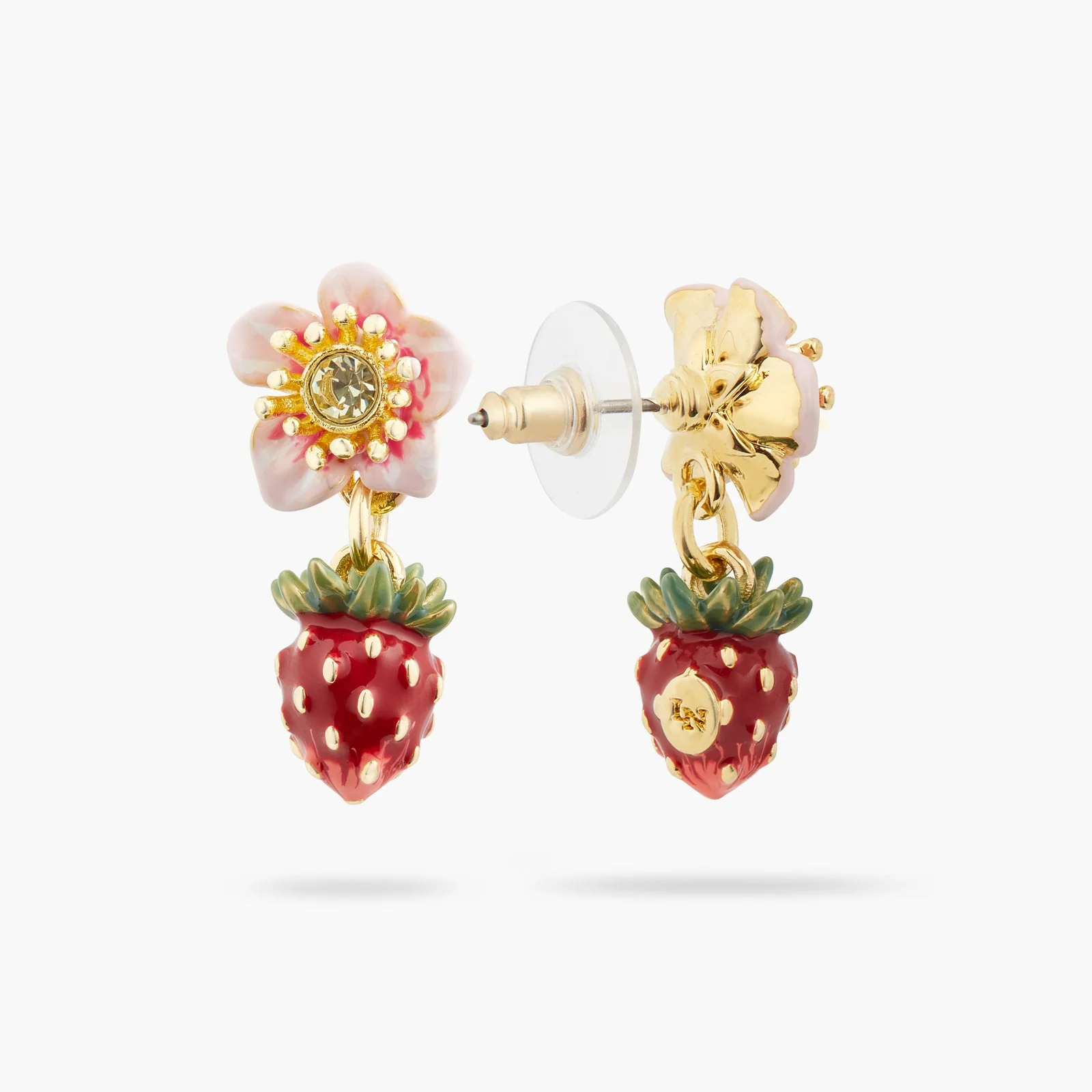 Wild Strawberry And Rose Earrings | ATBG1051 - Image 4