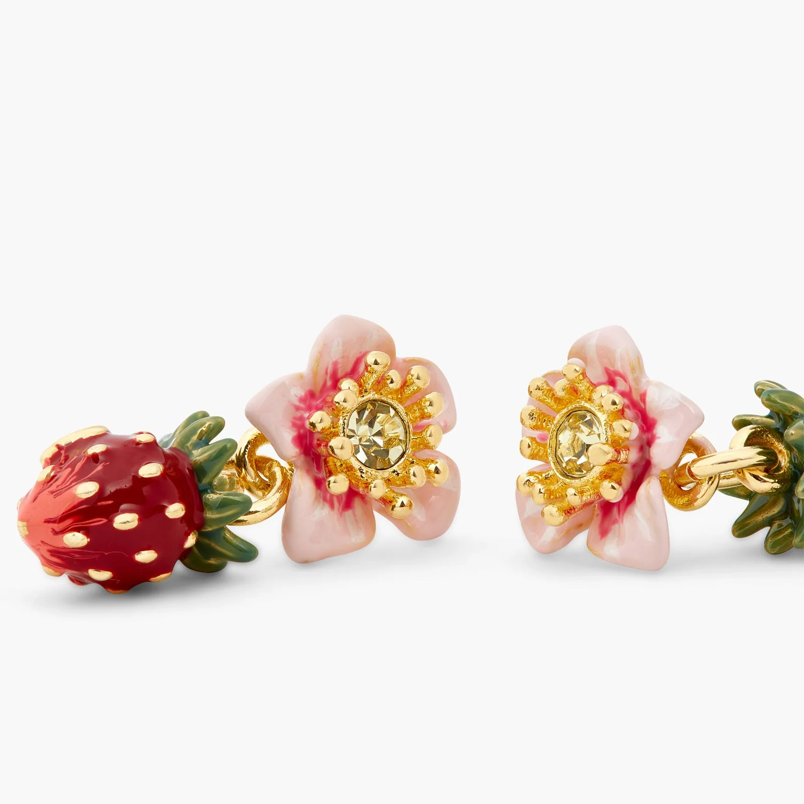 Wild Strawberry And Rose Earrings | ATBG1051 - Image 5