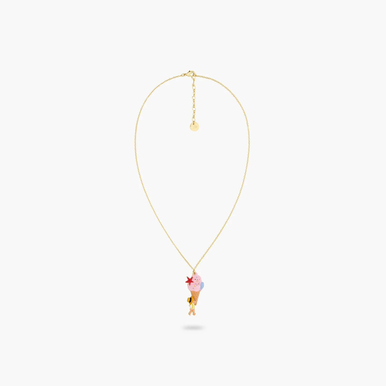 Gelato, Seashell And Garden Gnome Pendant Necklace | ATCP3061 - Image 2