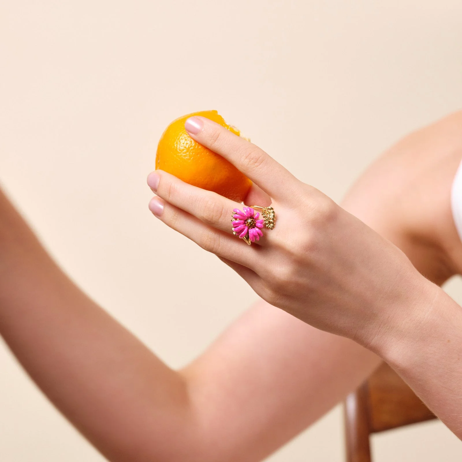 Purple Coneflower Adjustable Ring | ATFI6011 - Image 3