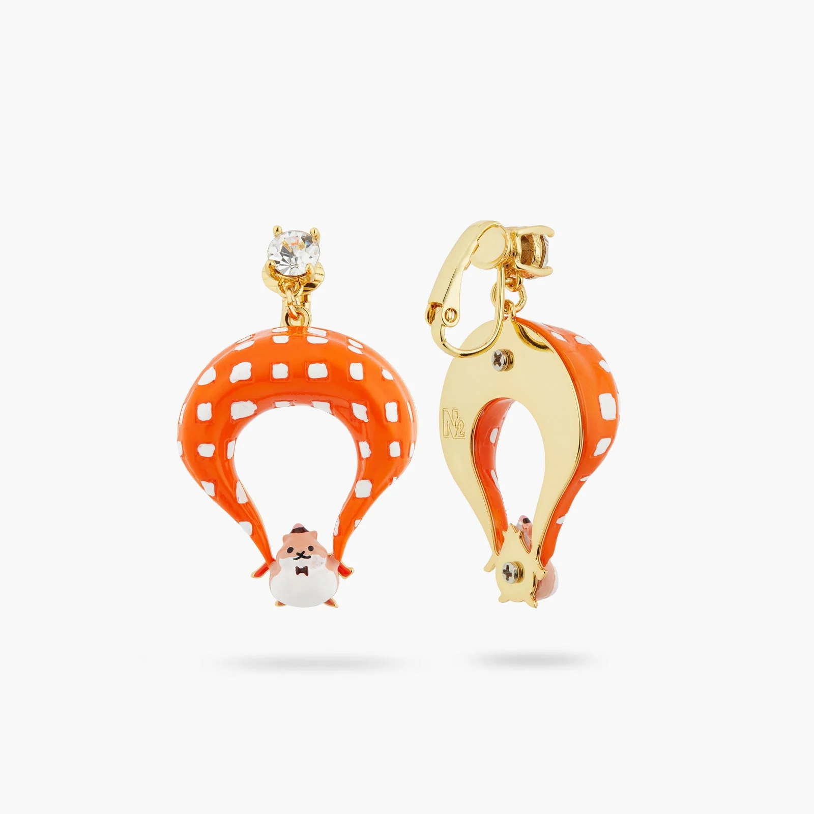 Parachutist Hamster Earrings | ATTO1041 - Image 3