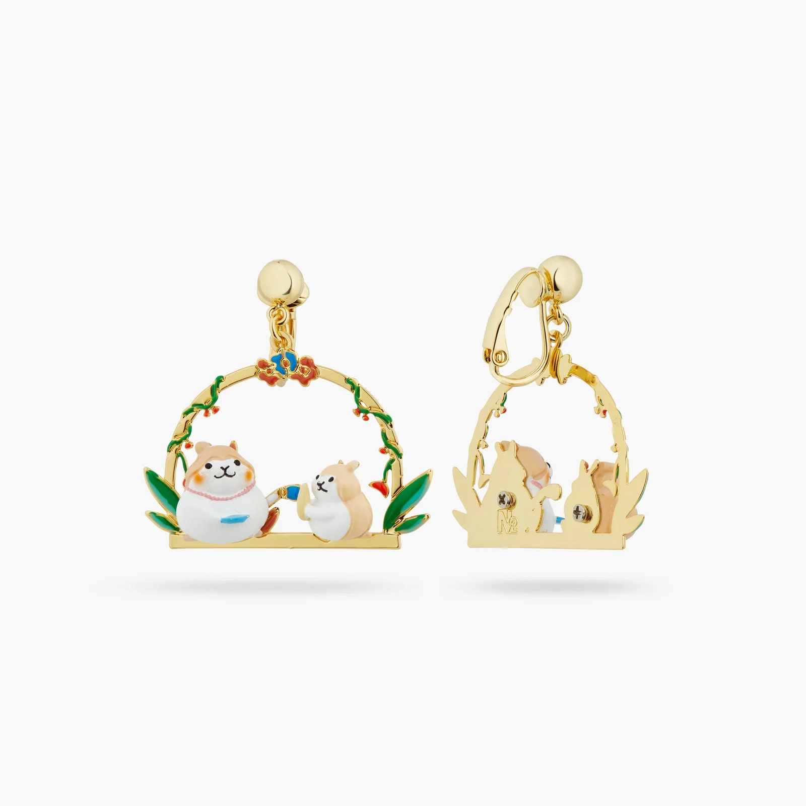 Hamsters With A Sweet Tooth Earrings | ATTO1051 - Image 3