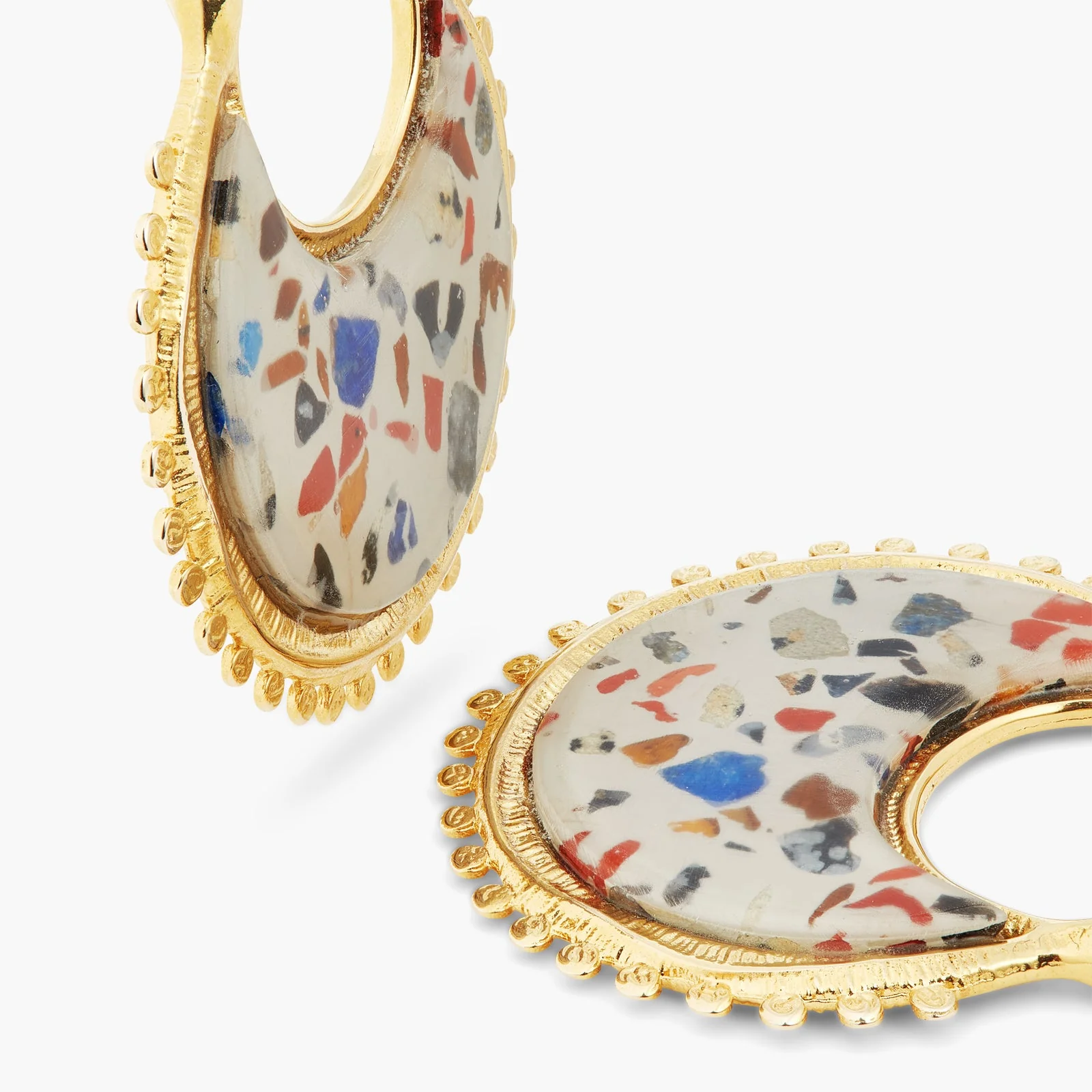 Terrazzo Hoop Earrings | ATVE1101 - Image 4