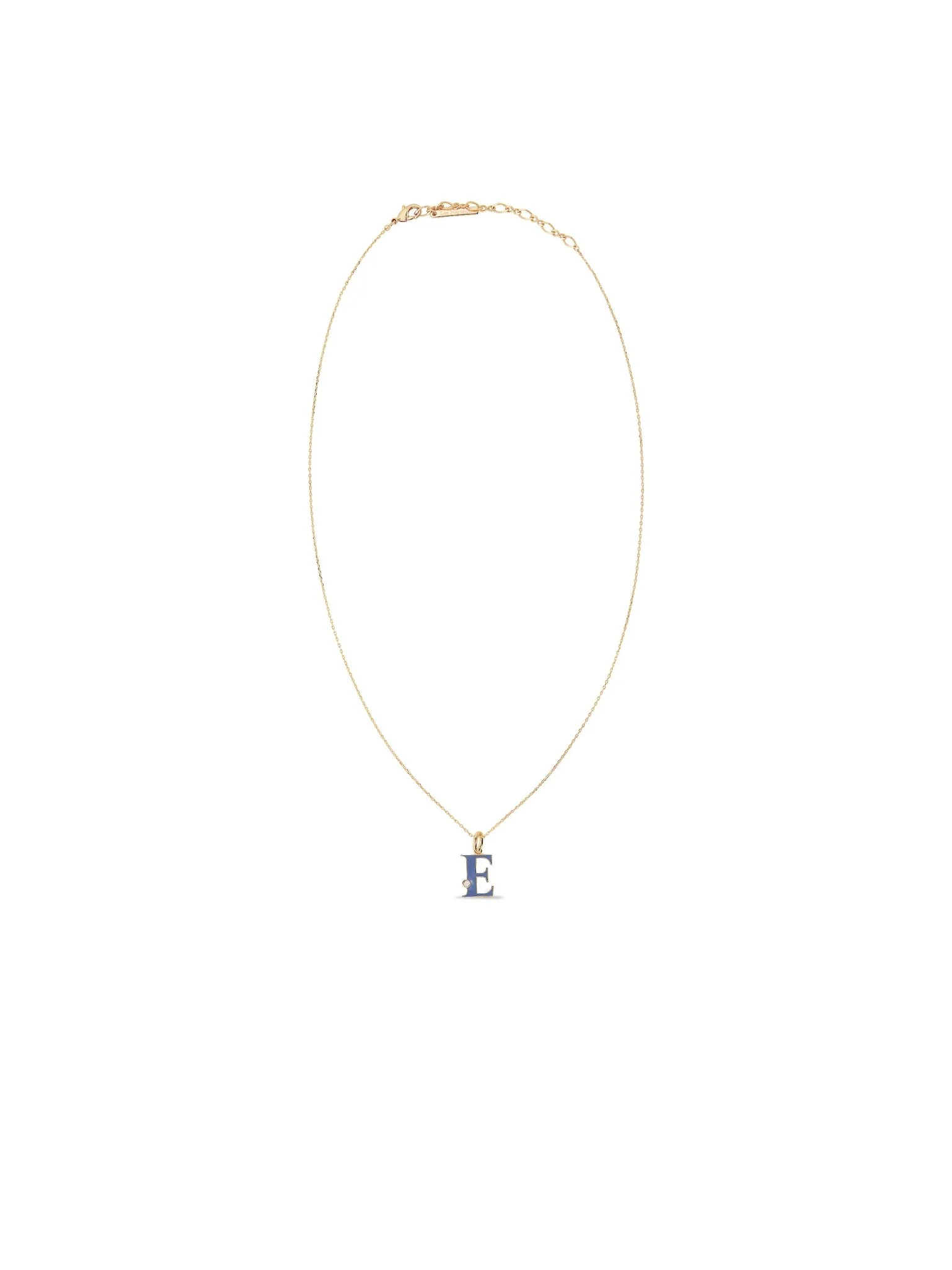 Letter E Pendant Necklace | AUAB3051 - Image 3
