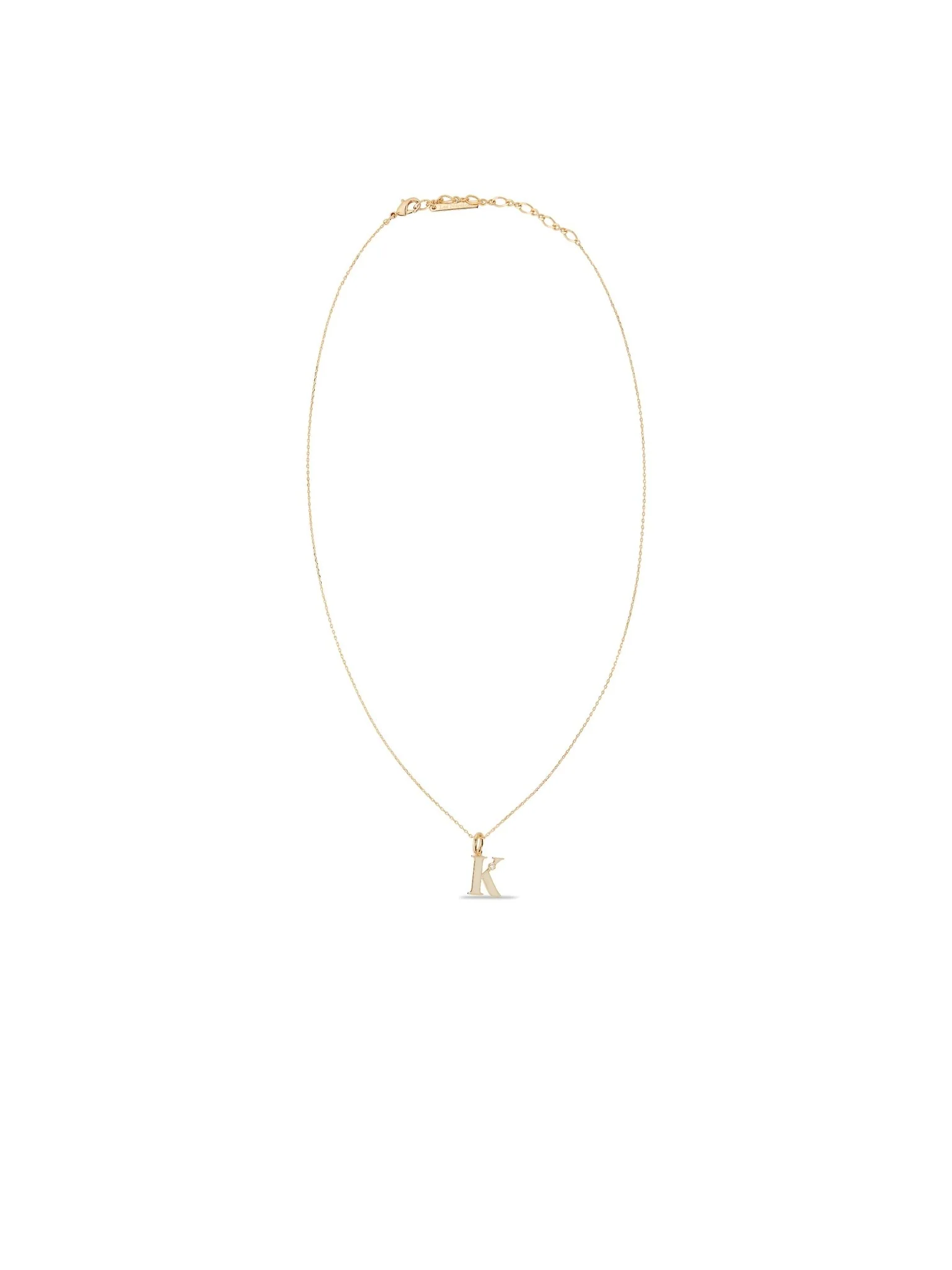 Letter K Pendant Necklace | AUAB3111 - Image 3
