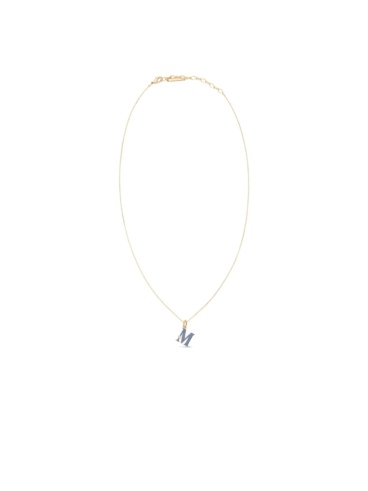 Letter M Pendant Necklace | AUAB3131 - Image 3