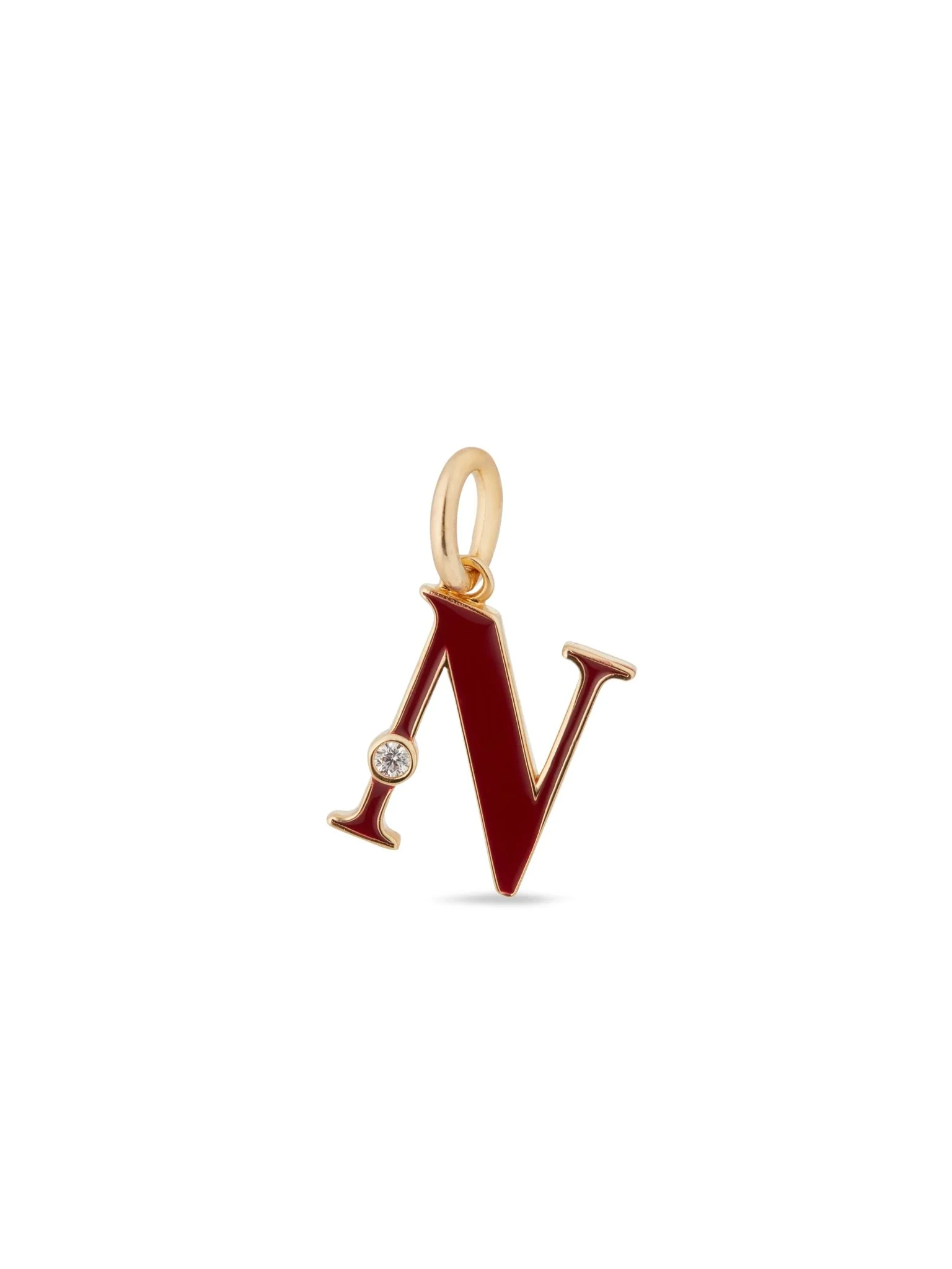 Letter N Pendant Necklace | AUAB3141 - Image 2