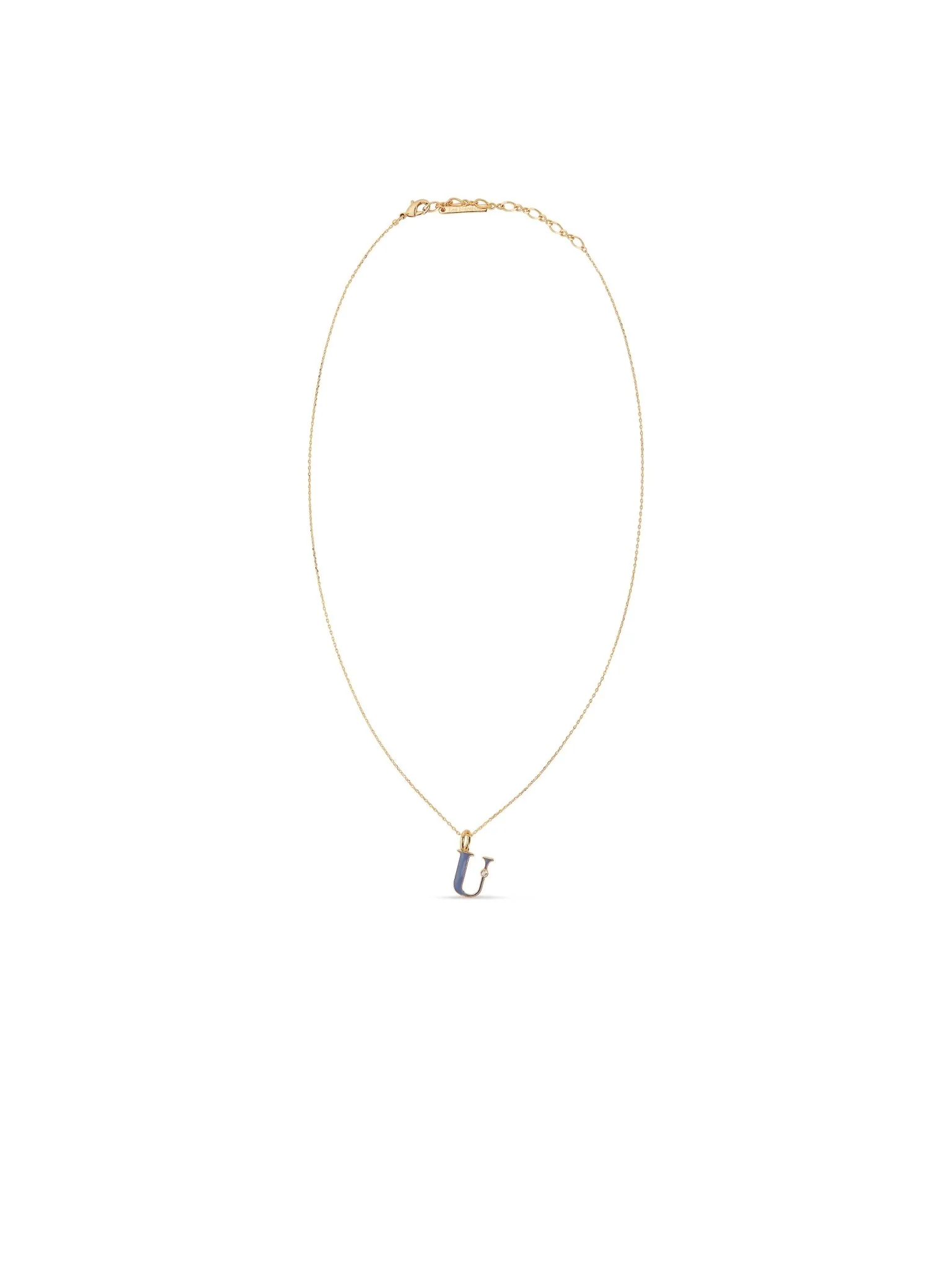 Letter U Pendant Necklace | AUAB3211 - Image 3