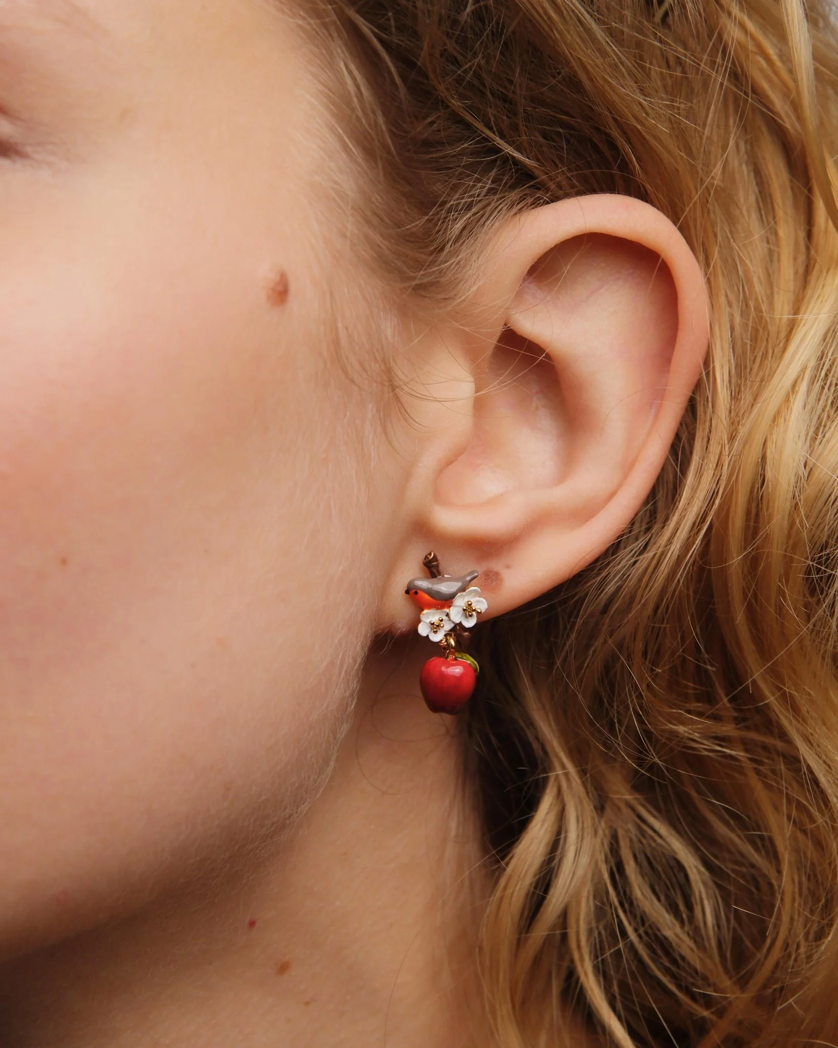 Robin And Apple Earrings | AUDC1021 - Image 2