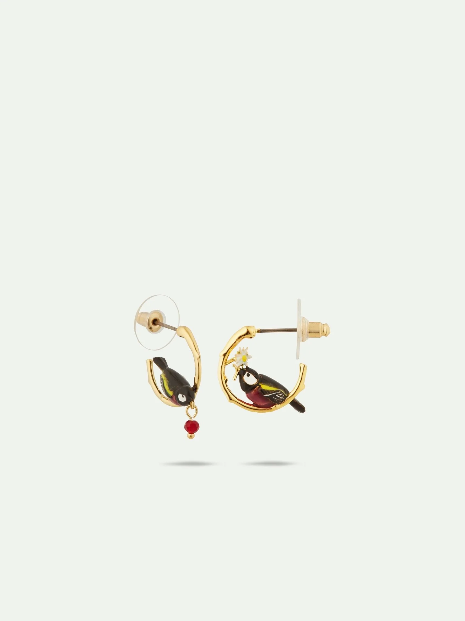 Asymmetrical Varied Tit Hoop Earrings | AULA1041 - Image 2