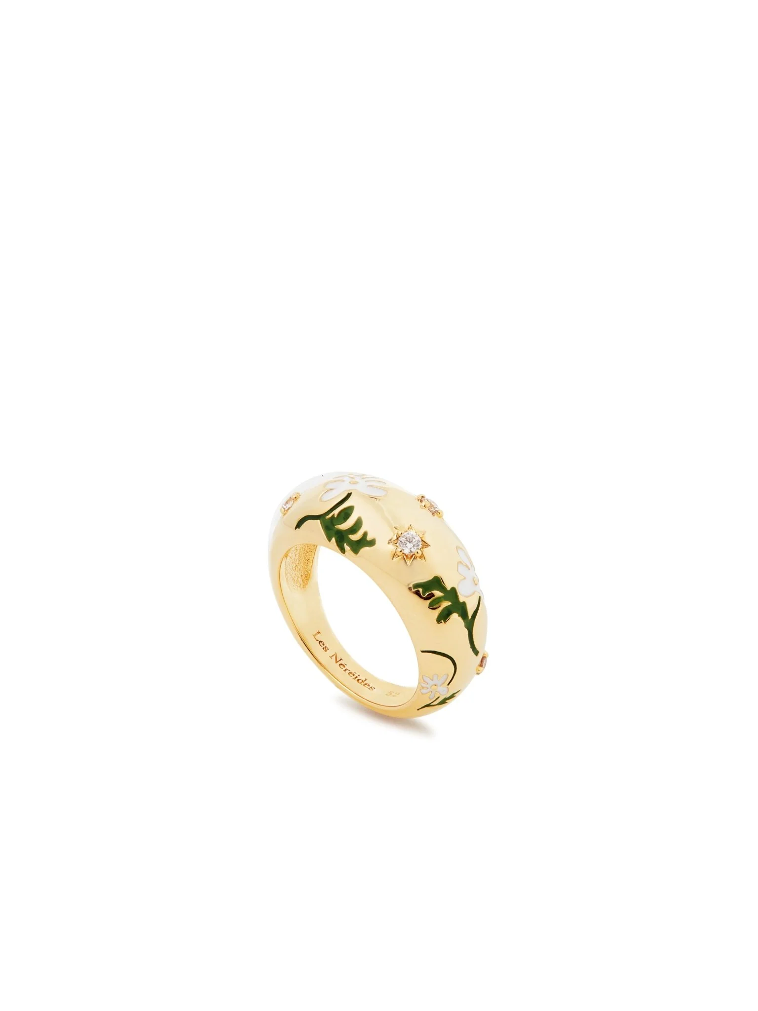 Star And Daisy Flower Cocktail Ring | AUPS6031 - Image 2