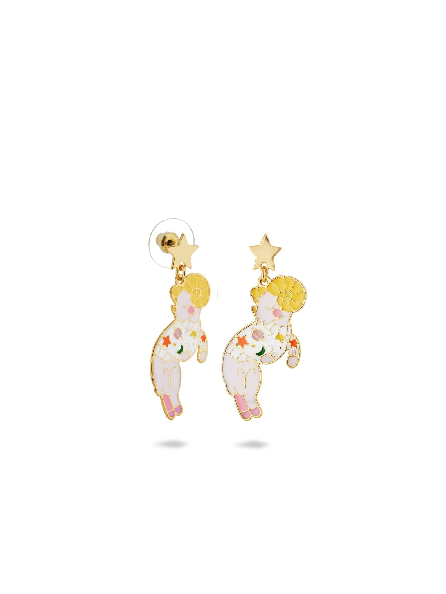 Aries Astrological Sign Earrings | AUSA1011 - Image 3