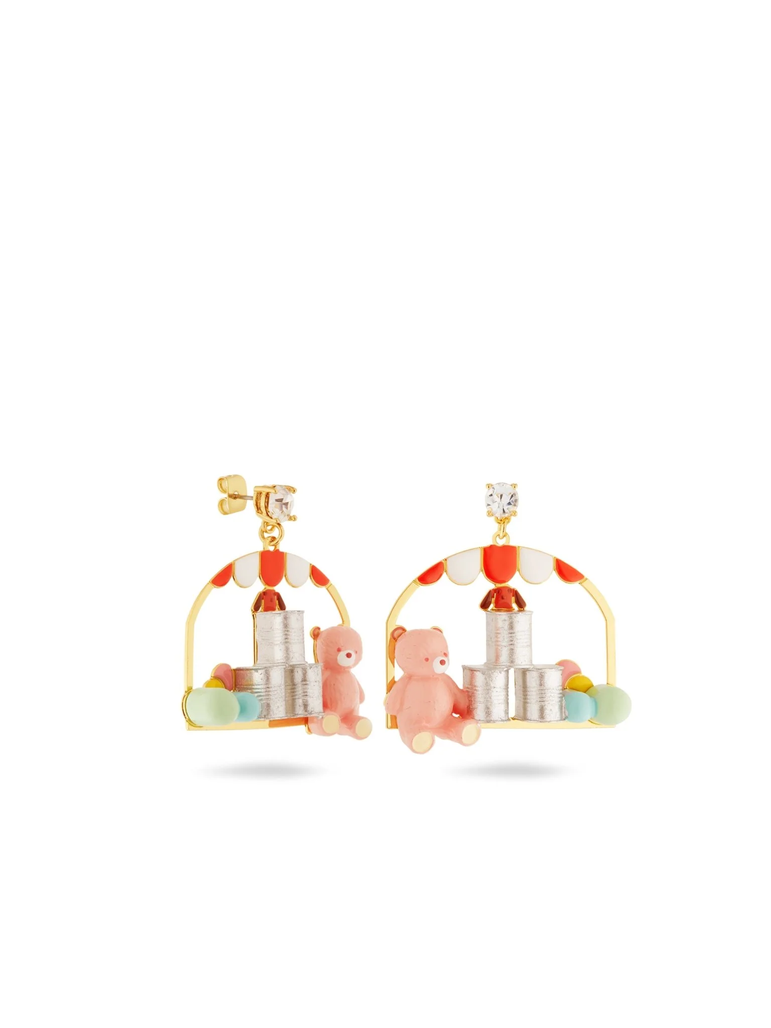 Teddy Bear And Tin-Can-Alley Earrings | AUTO1101 - Image 2