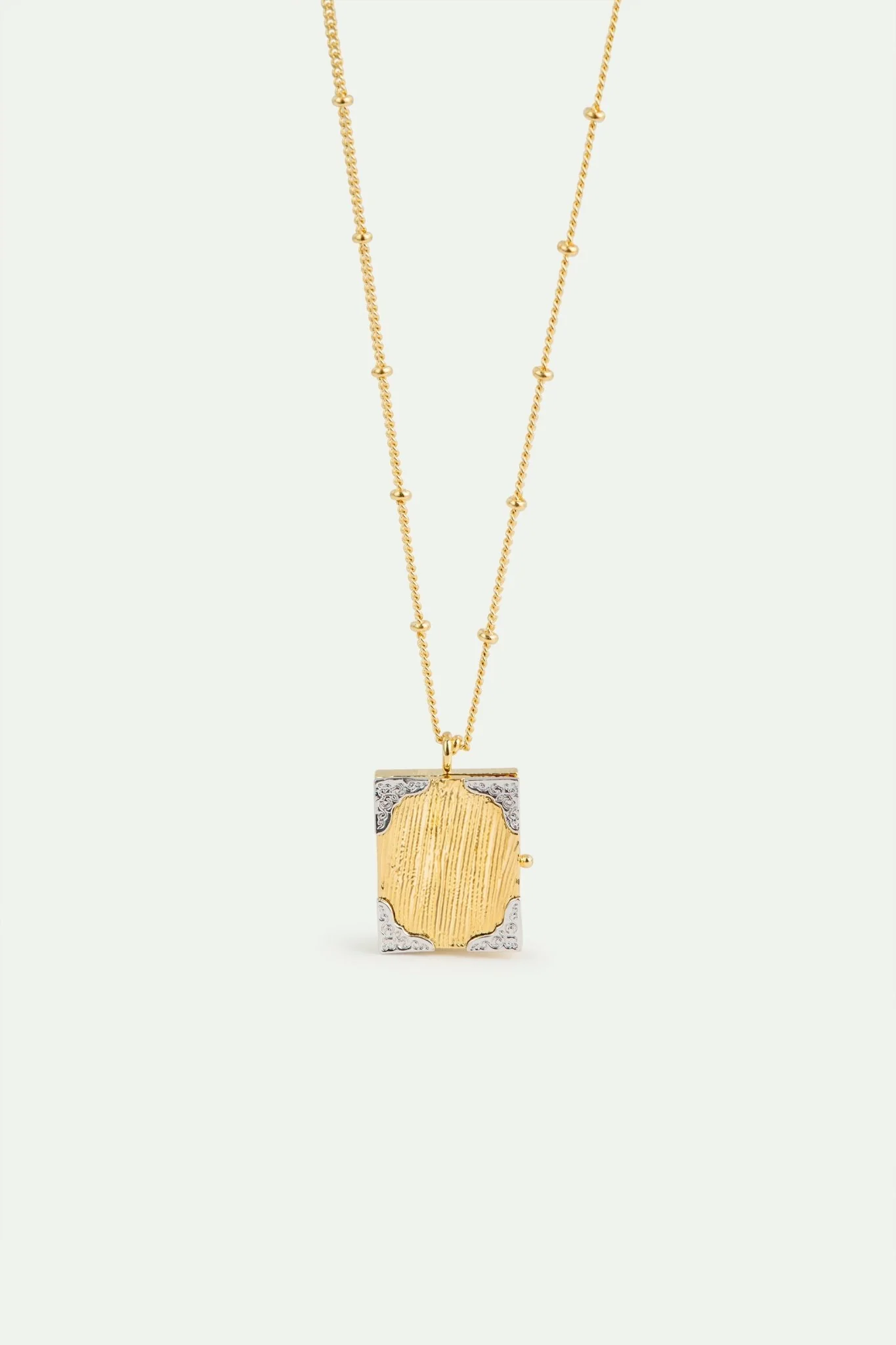 Golden Art Case Pendant Necklace | AVIP3011