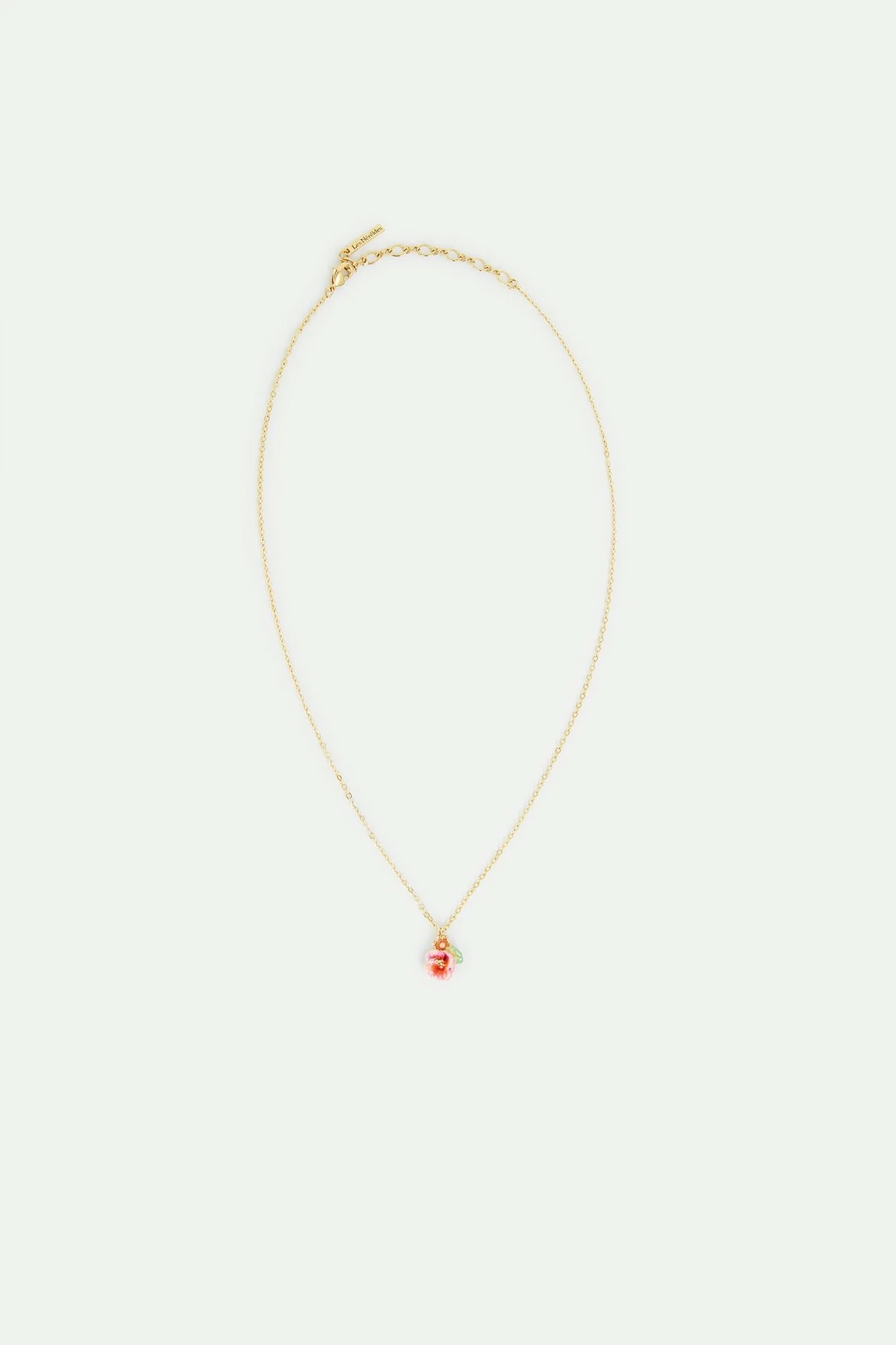 Hollyhock And Faceted Crystal Pendant Necklace | AVJH3041 - Image 3