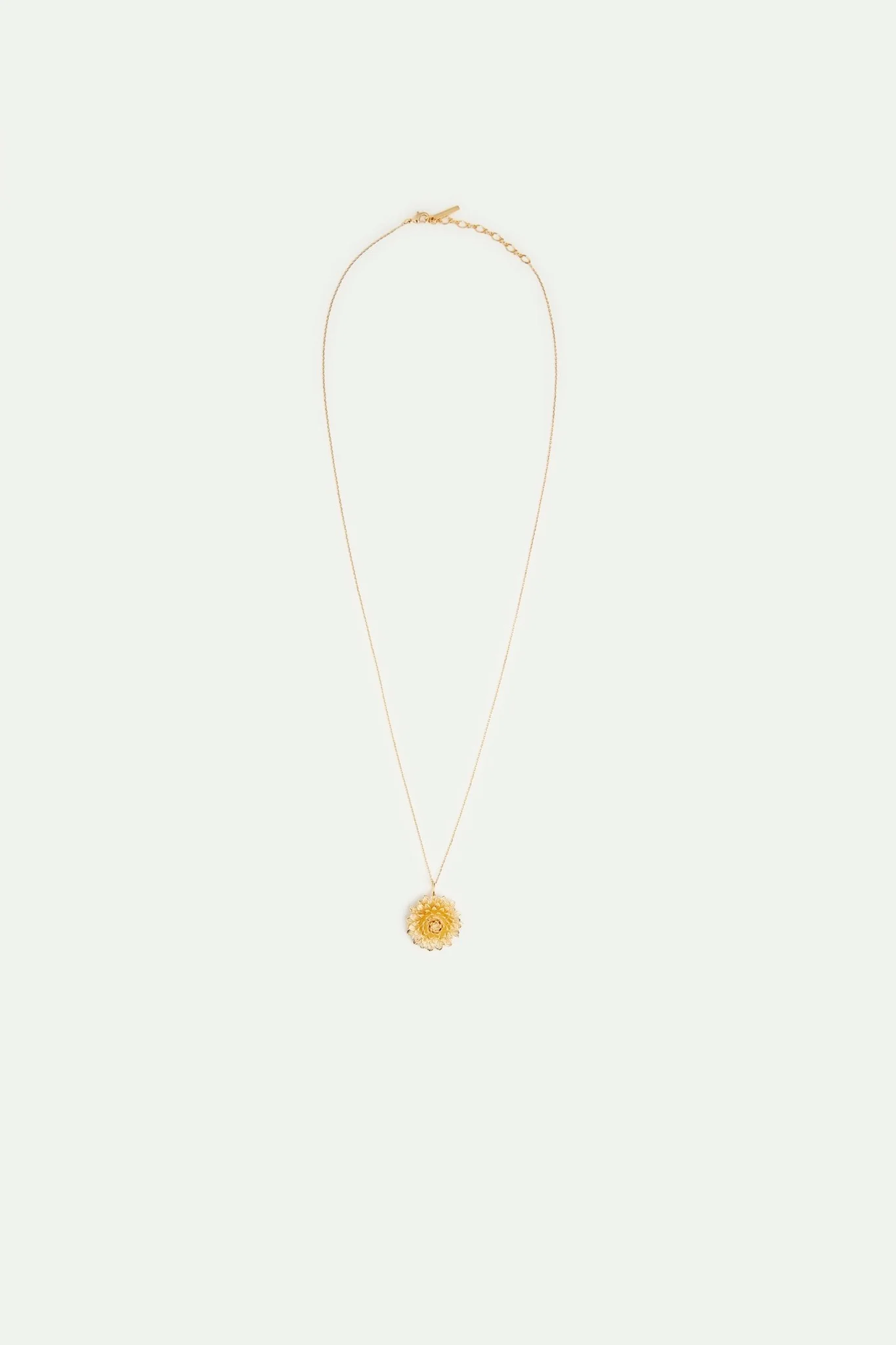 Fine Pendant Necklace With Gold Dandelion | AVNF3091 - Image 3