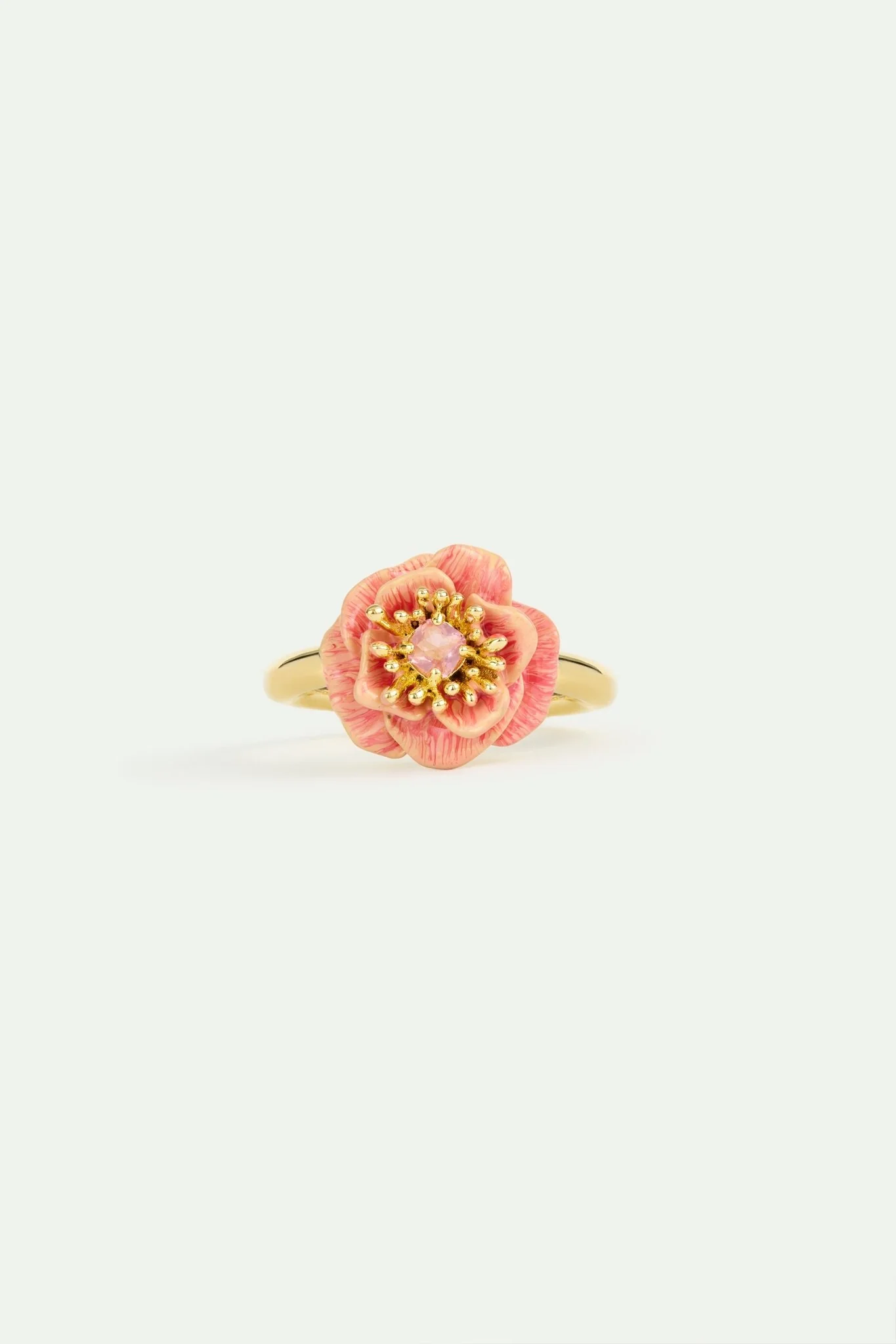 Pink Anemone Adjustable Ring | AWBB6031 - Image 2