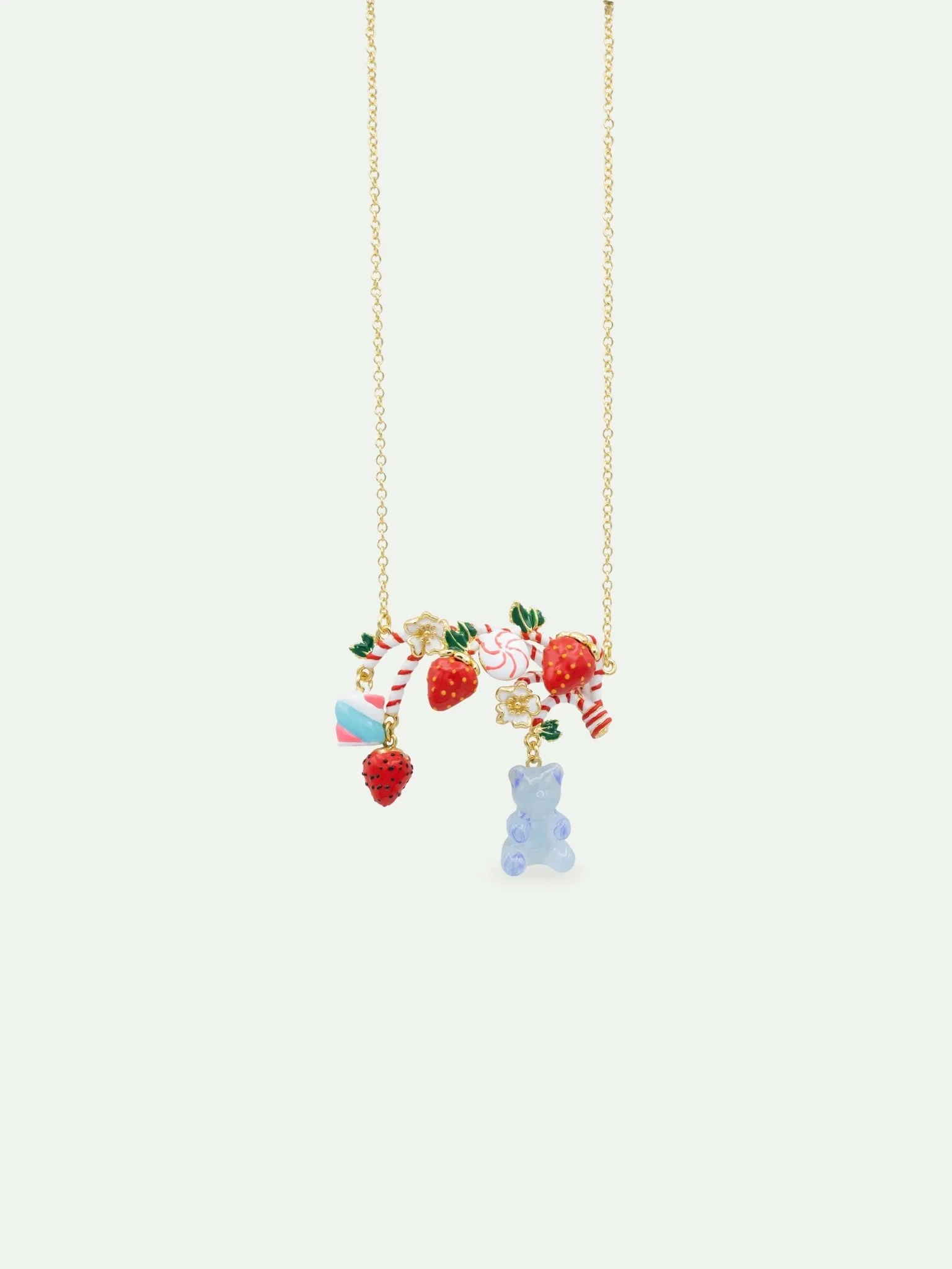 Statement Candy Cane Necklace | AWMC3051