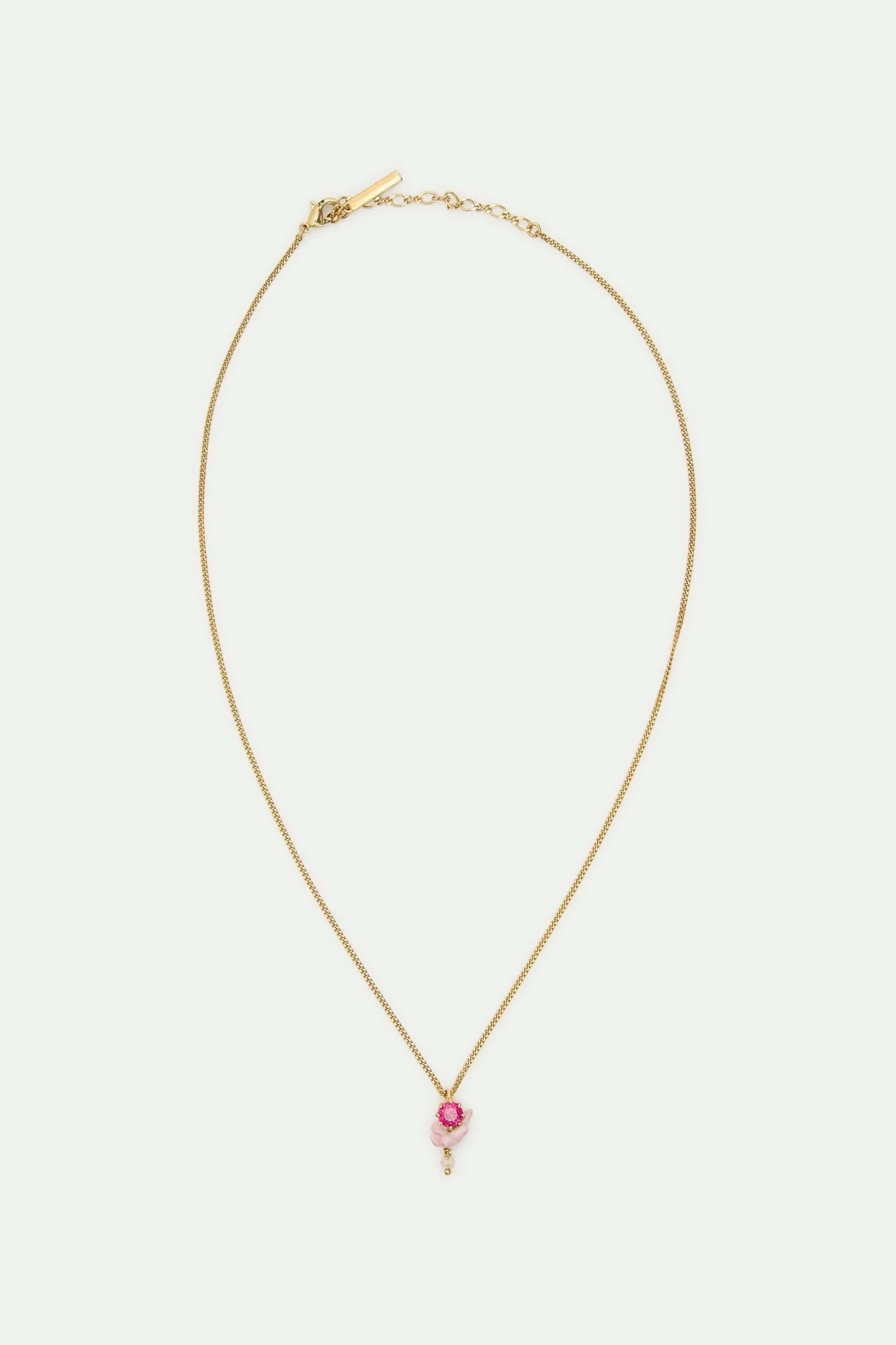Pink Wisteria Pendant Necklace | AWMM3031 - Image 3
