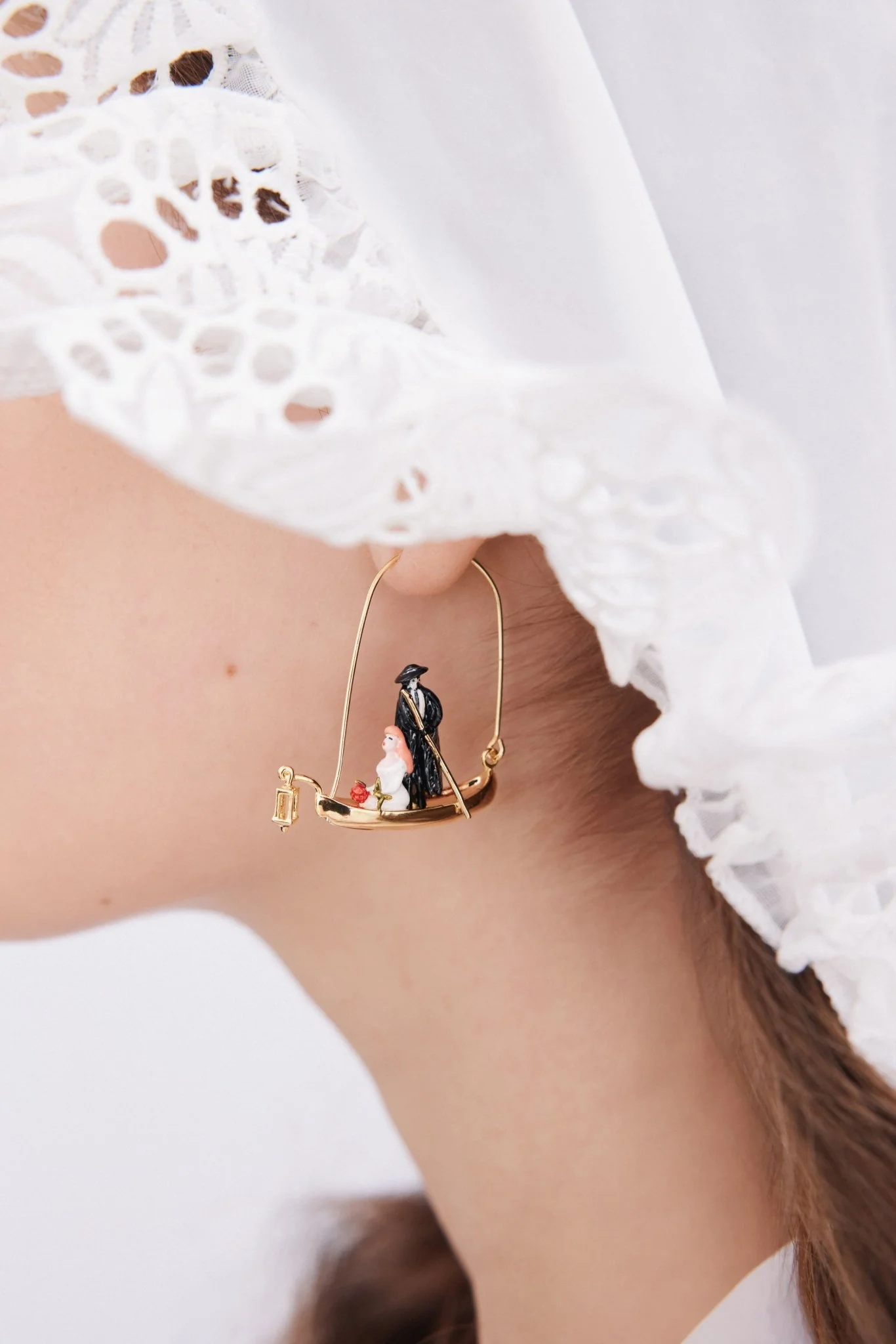 Phantom Of The Opera Gondola Hook Earrings | AXOP1031 - Image 3