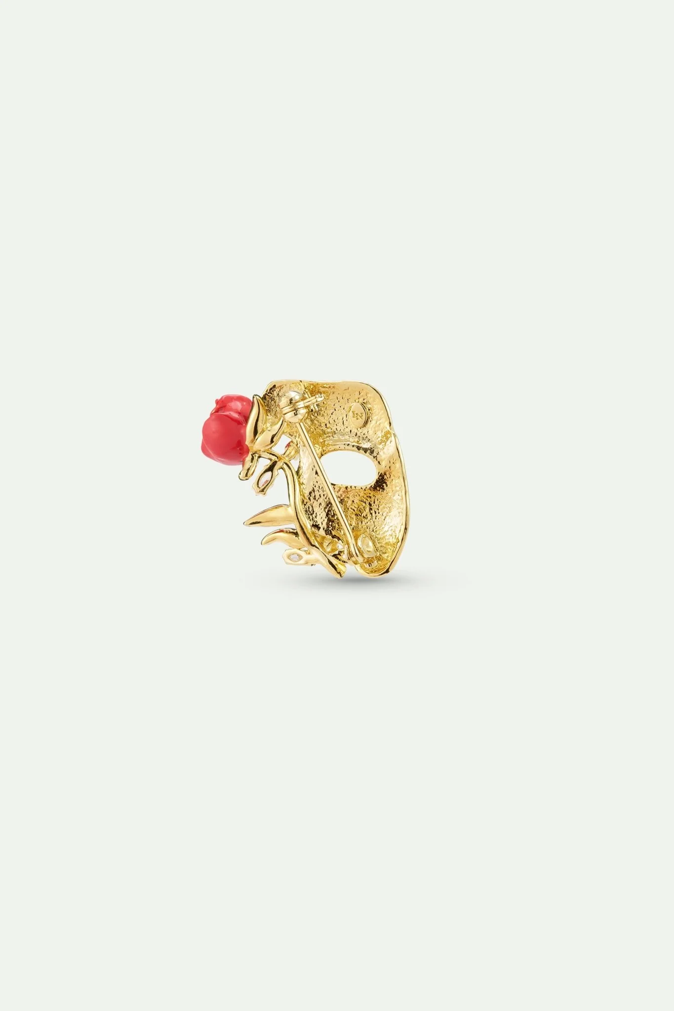 Gold Mask, Rose And Crystal Brooch | AXOP5011 - Image 2