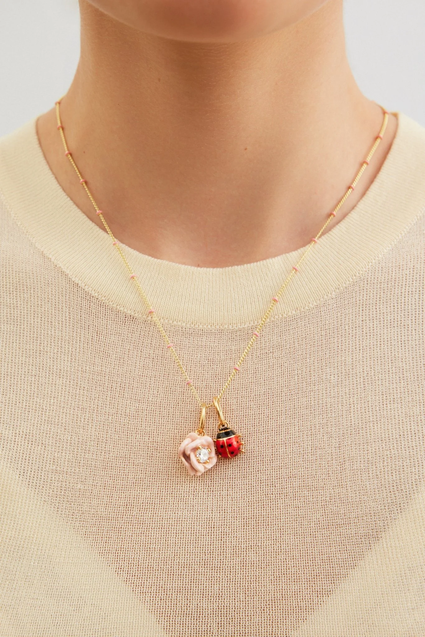 Rose Pendant, Gentleness And Sensuality | AXPE4181 - Image 3